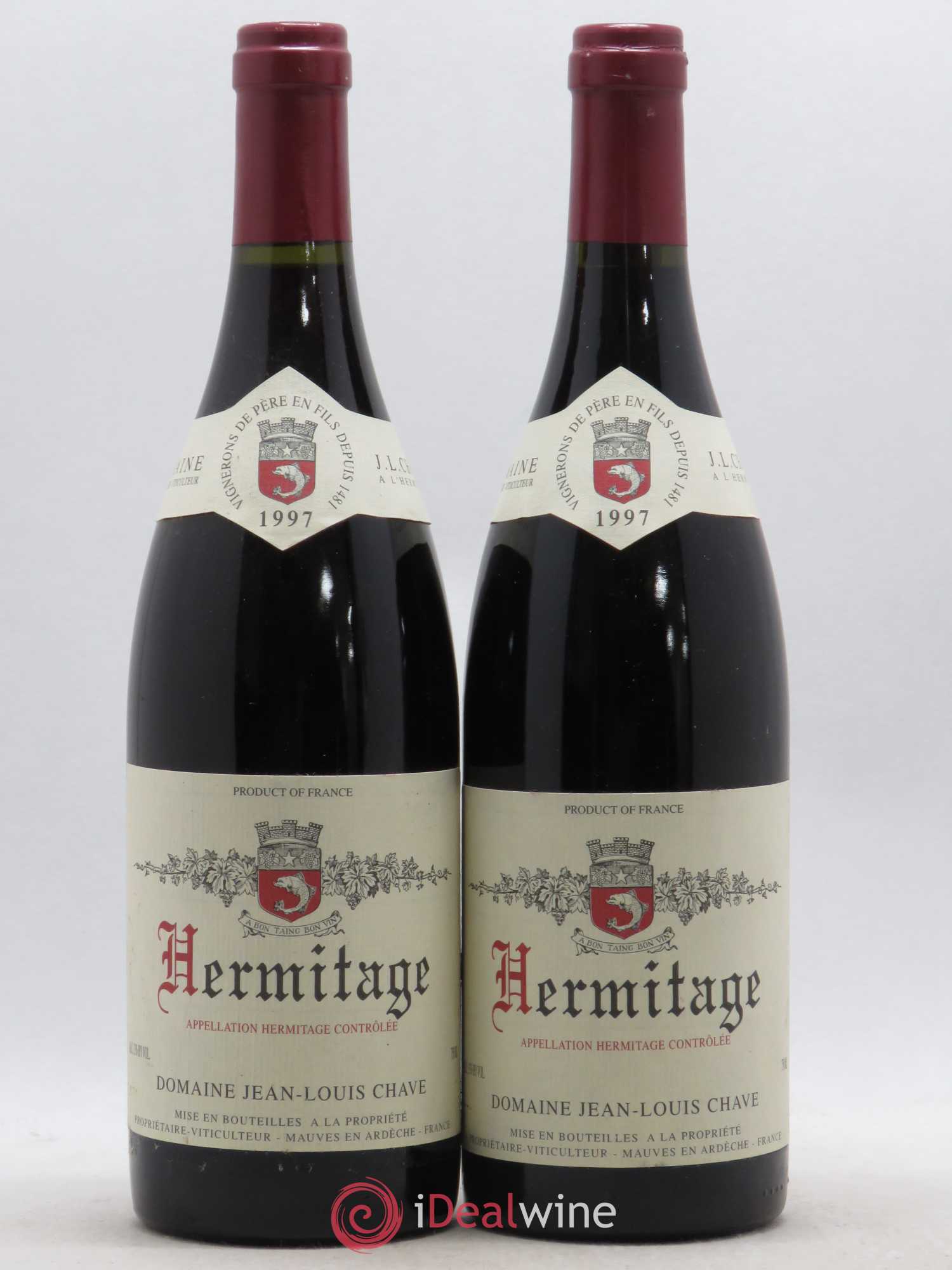 Hermitage Jean-Louis Chave 1997 - Lot de 2 bouteilles - 0