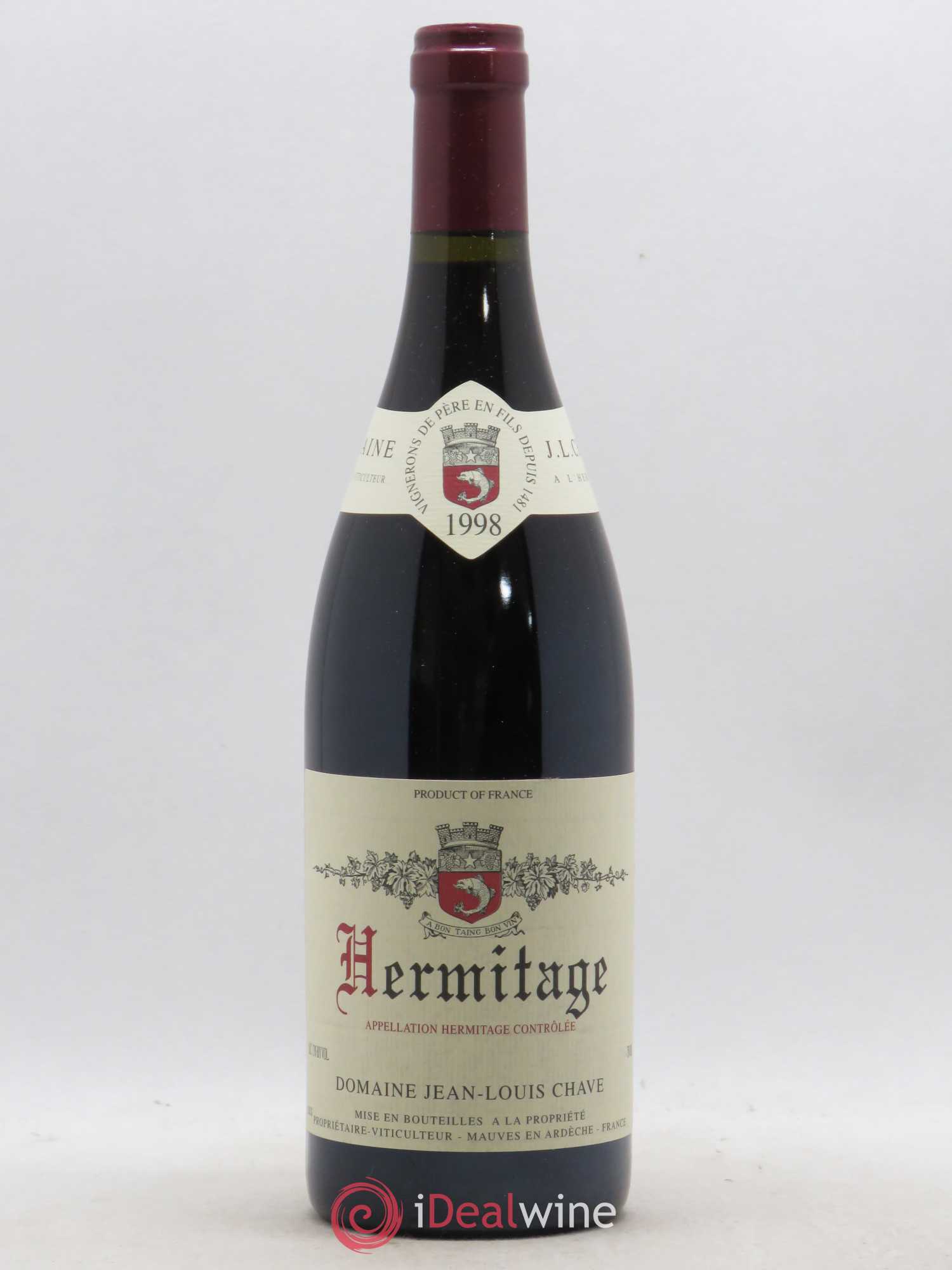 Hermitage Jean-Louis Chave 1998 - Lot de 1 bouteille - 0