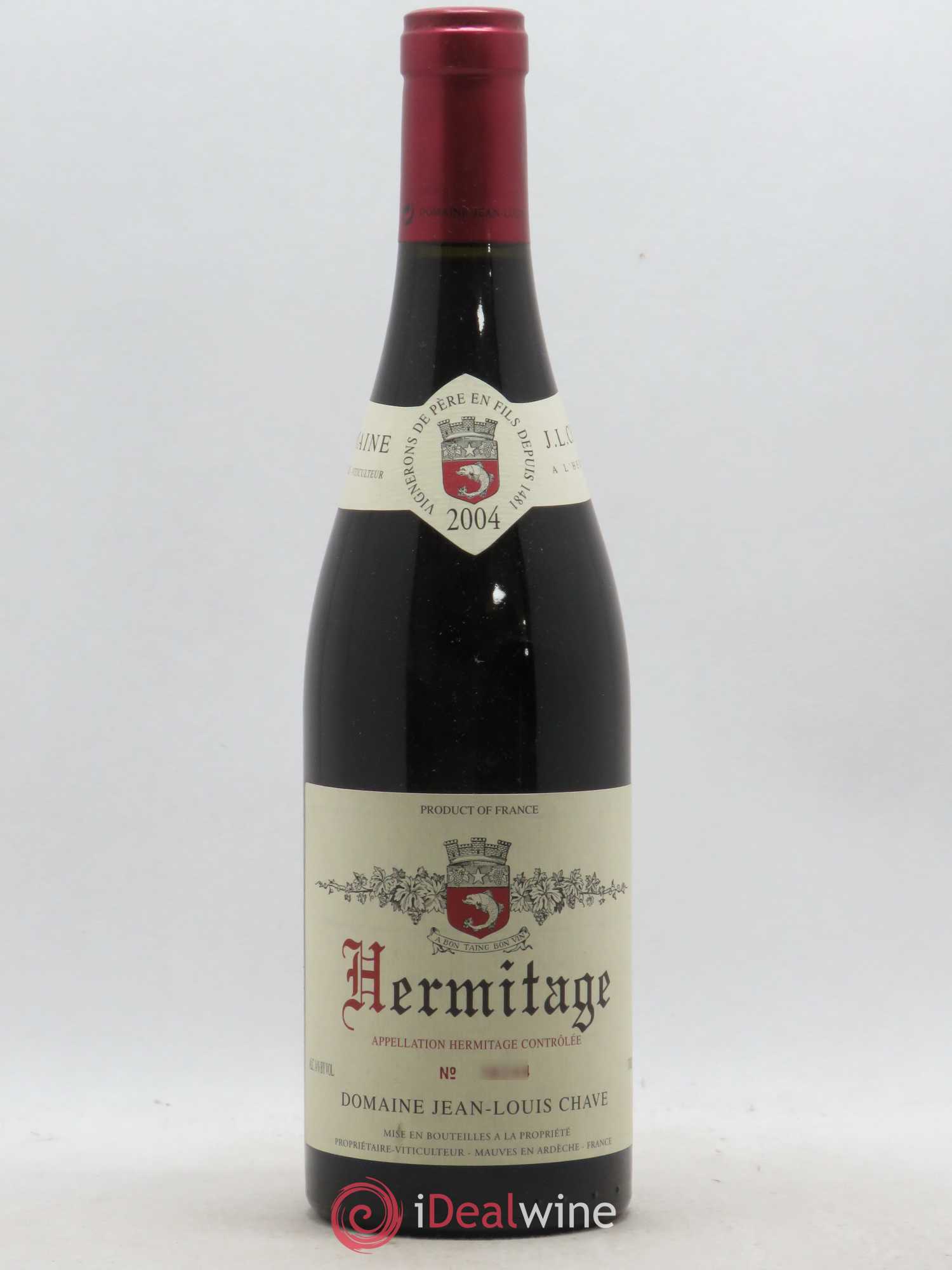 Hermitage Jean-Louis Chave 2004 - Lot de 1 bouteille - 0