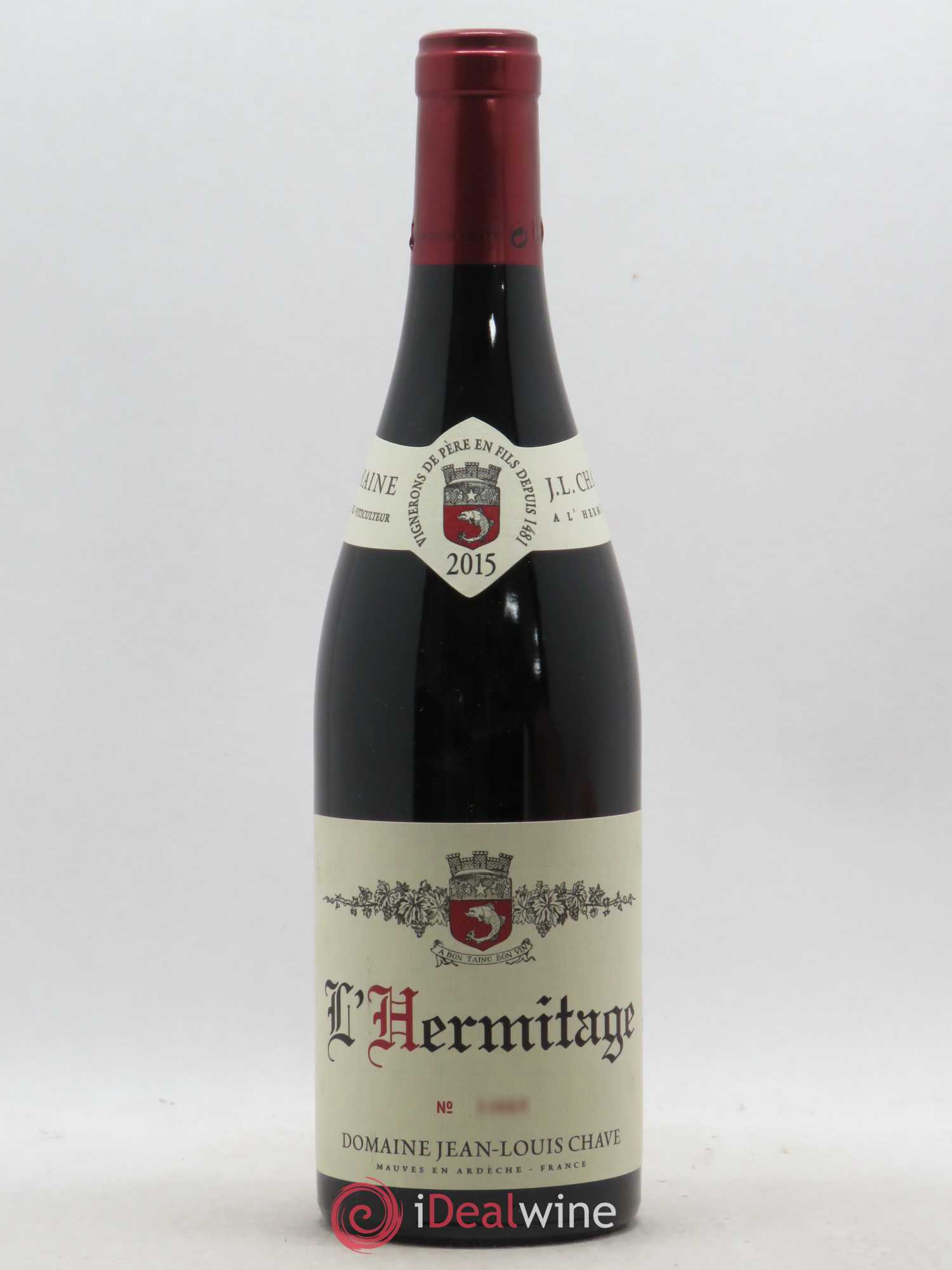 Hermitage Jean-Louis Chave 2015 - Lot de 1 bouteille - 0