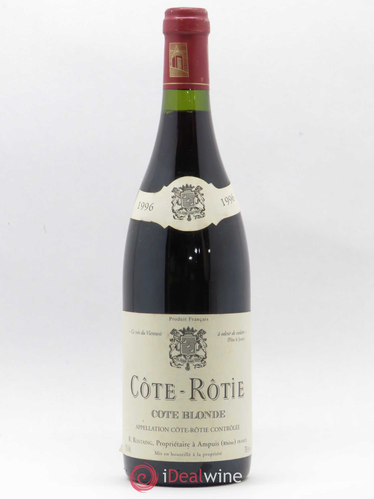 Côte-Rôtie Côte Blonde René Rostaing 1996 - Posten von 1 Flasche - 0