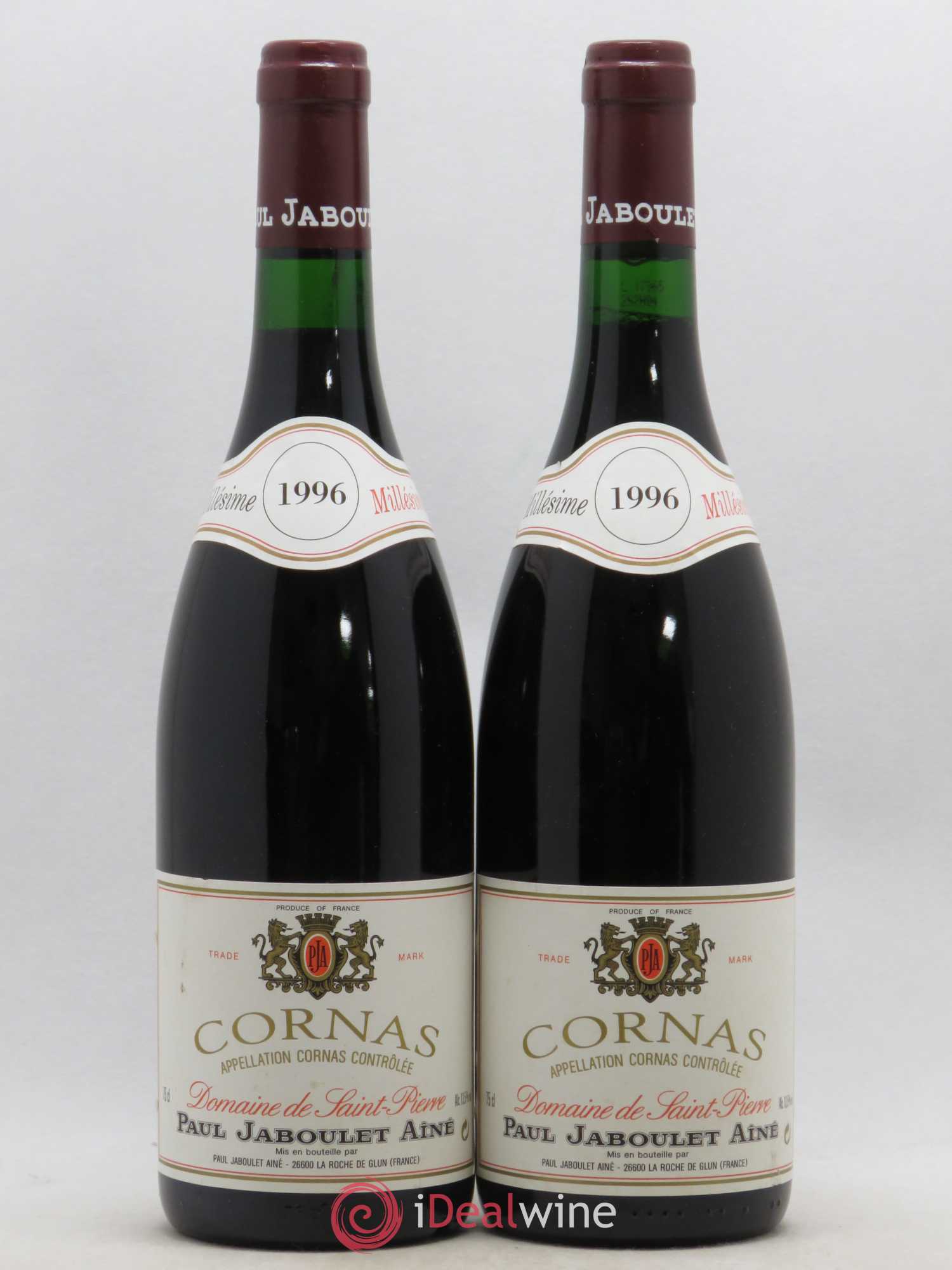 Cornas Paul Jaboulet Ainé Domaine de Saint-Pierre 1996 - Lot de 2 bouteilles - 0