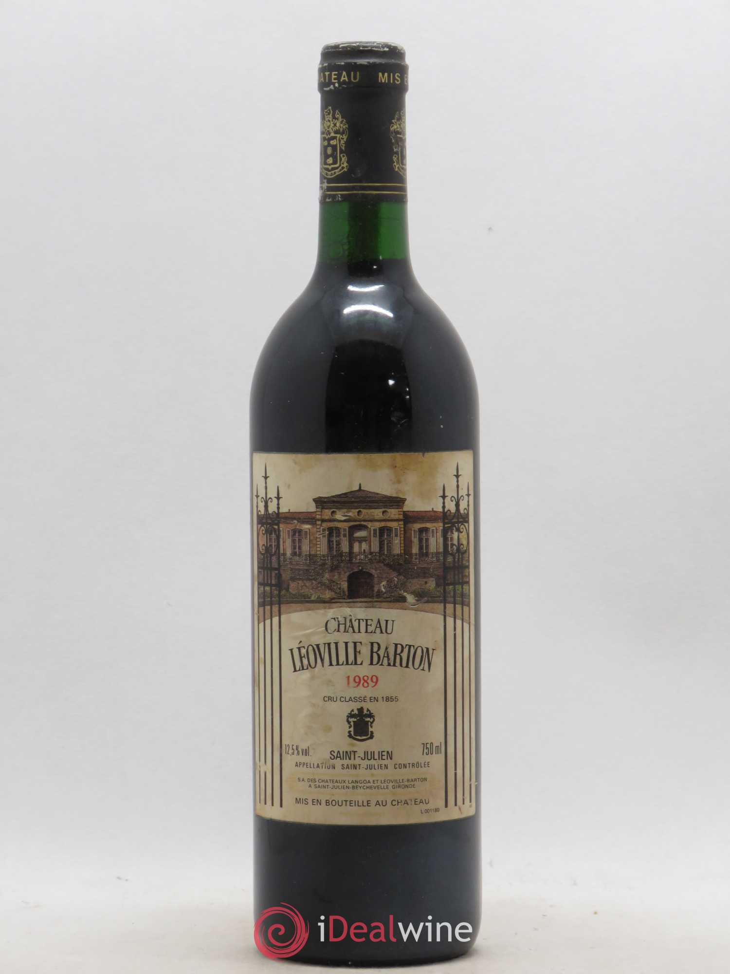 Château Léoville Barton 2ème Grand Cru Classé 1989 - Lot de 1 bouteille - 0