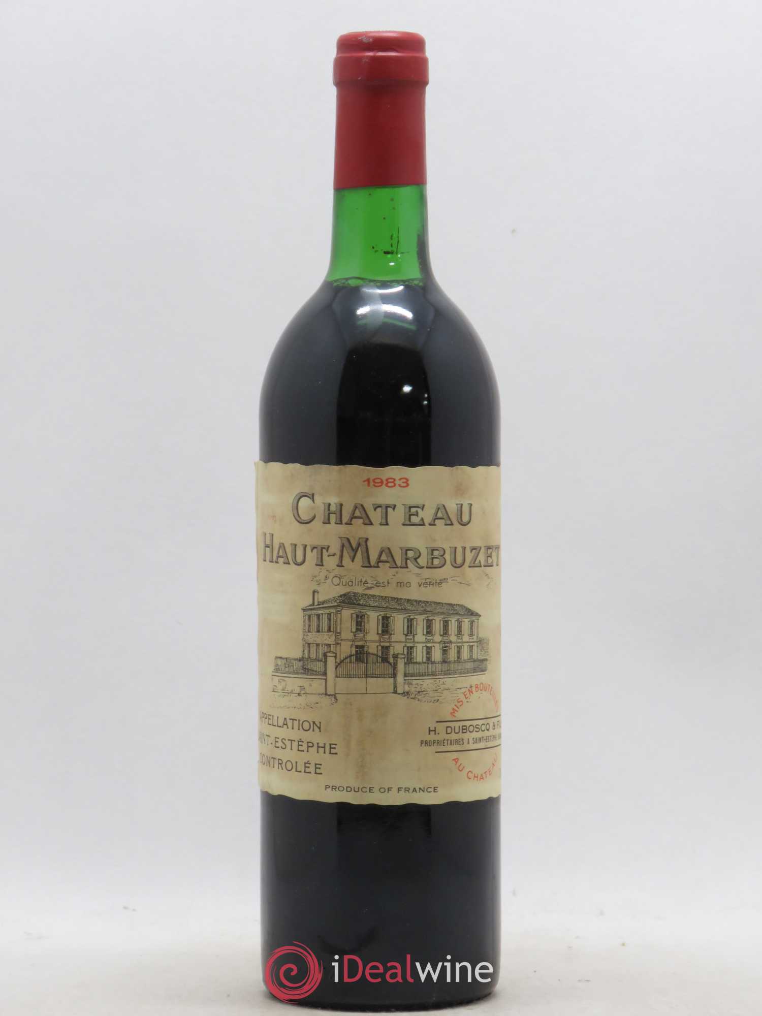 Château Haut Marbuzet 1983 - Lot de 1 bouteille - 0