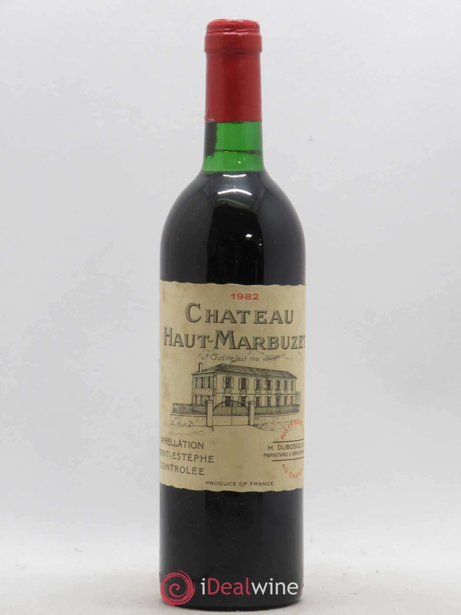 Château Haut Marbuzet 1982 - Lot de 1 bouteille - 0