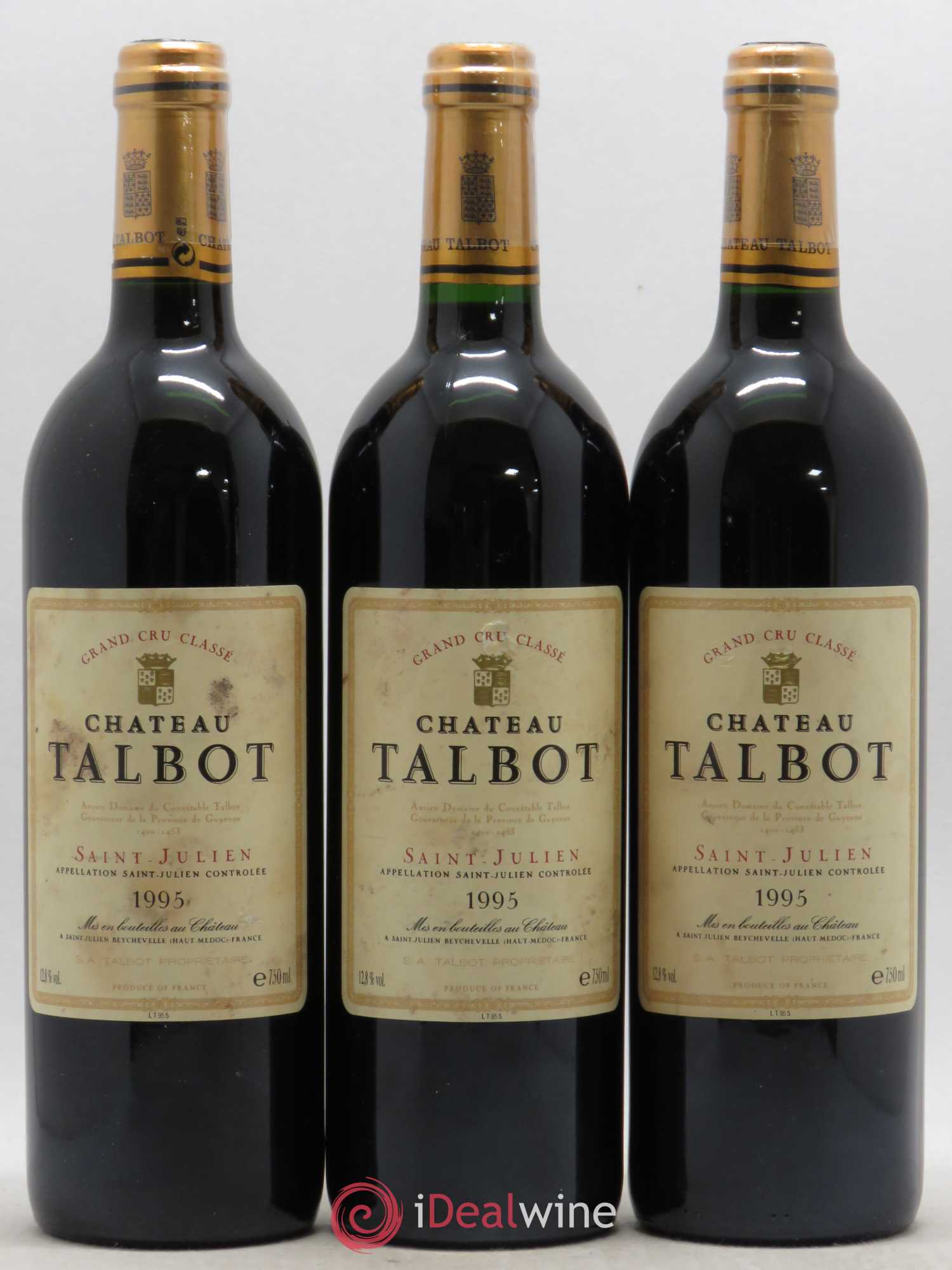 Château Talbot 4ème Grand Cru Classé 1995 - Lot de 6 bouteilles - 2
