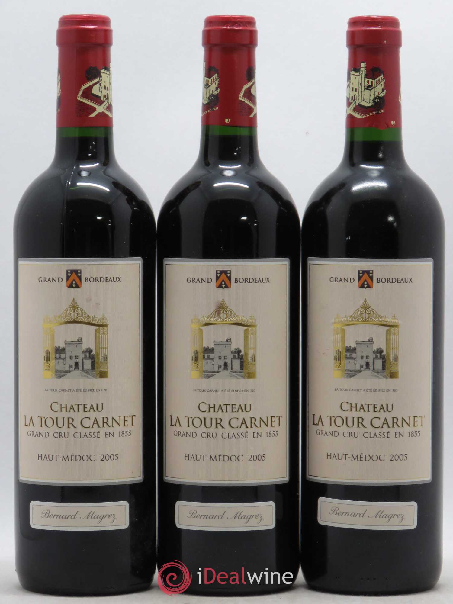 Château la Tour Carnet 4ème Grand Cru Classé 2005 - Lot de 6 bouteilles - 2