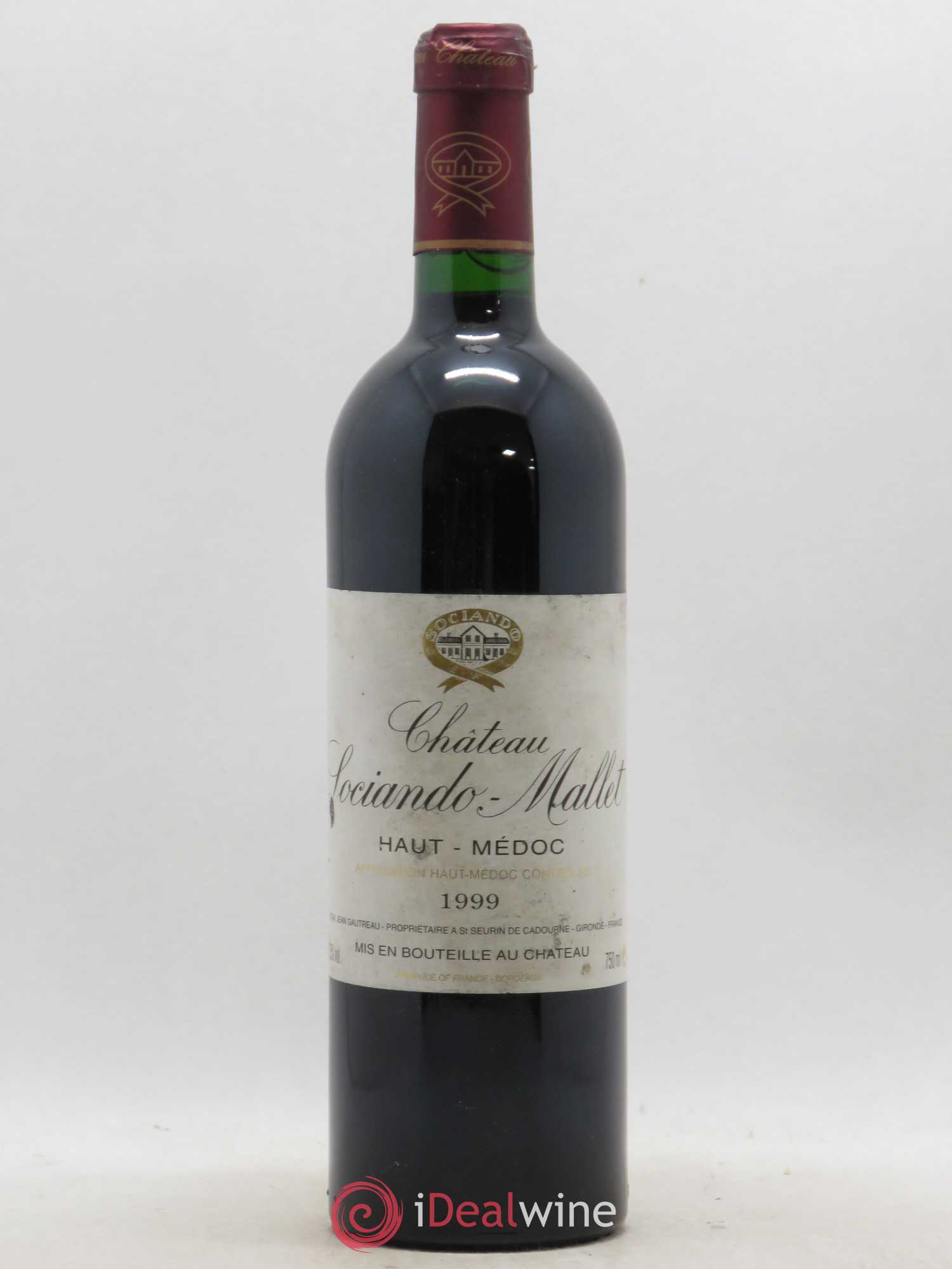 Château Sociando Mallet 1999 - Lot de 1 bouteille - 0