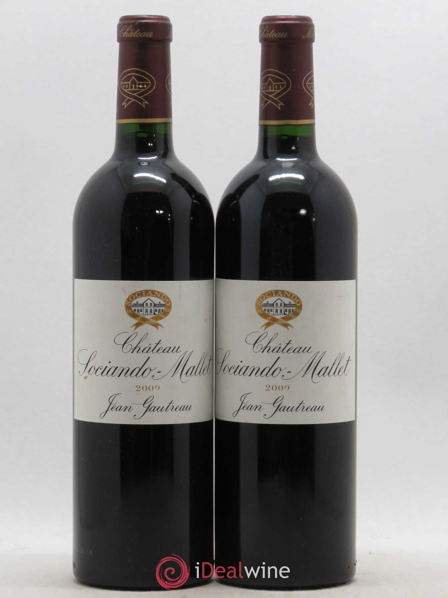 Château Sociando Mallet 2009 - Lot de 2 bouteilles - 0