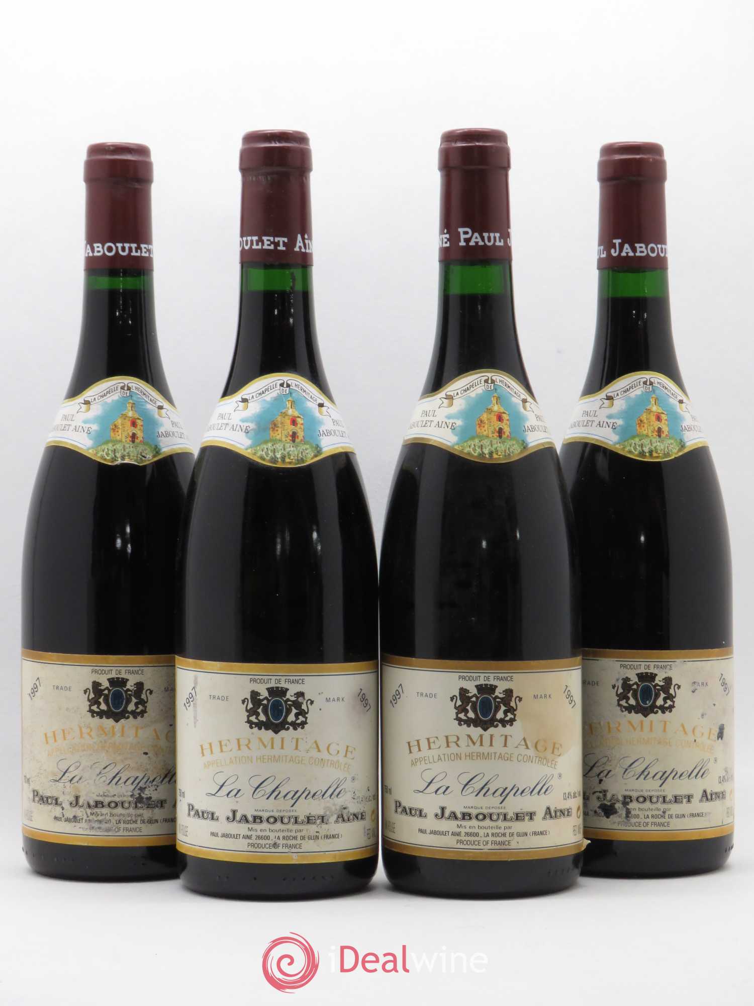 Hermitage La Chapelle Paul Jaboulet Ainé 1997 - Lot de 4 bouteilles - 0