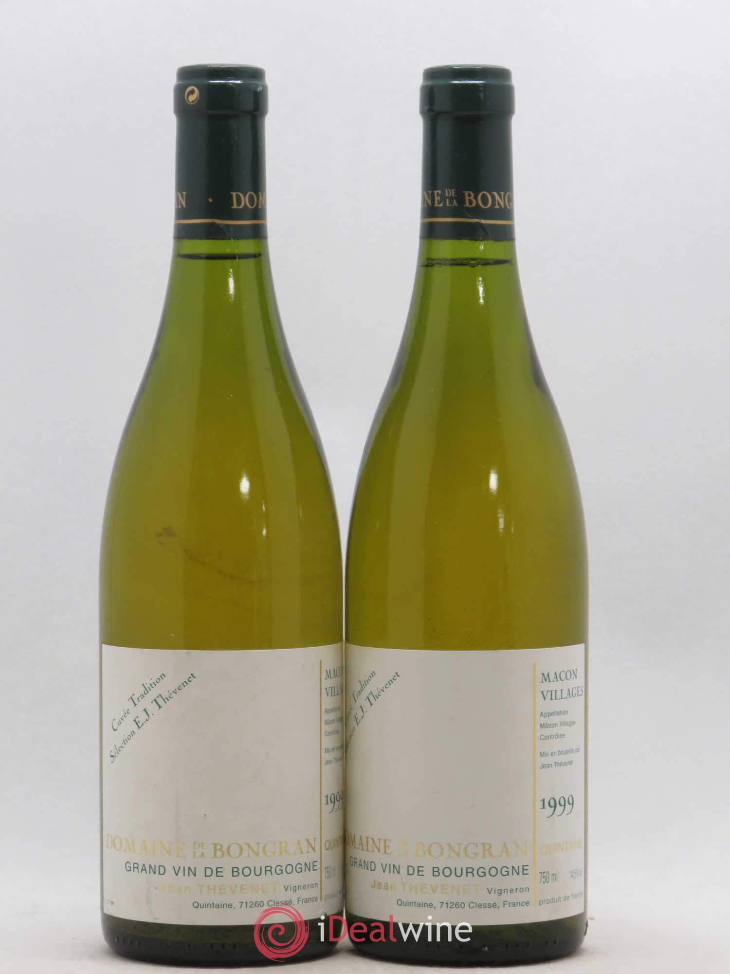 Mâcon Cuvée Tradition Domaine de la Bongran (J.Thevenet) 1999 - Lot de 2 bouteilles - 0