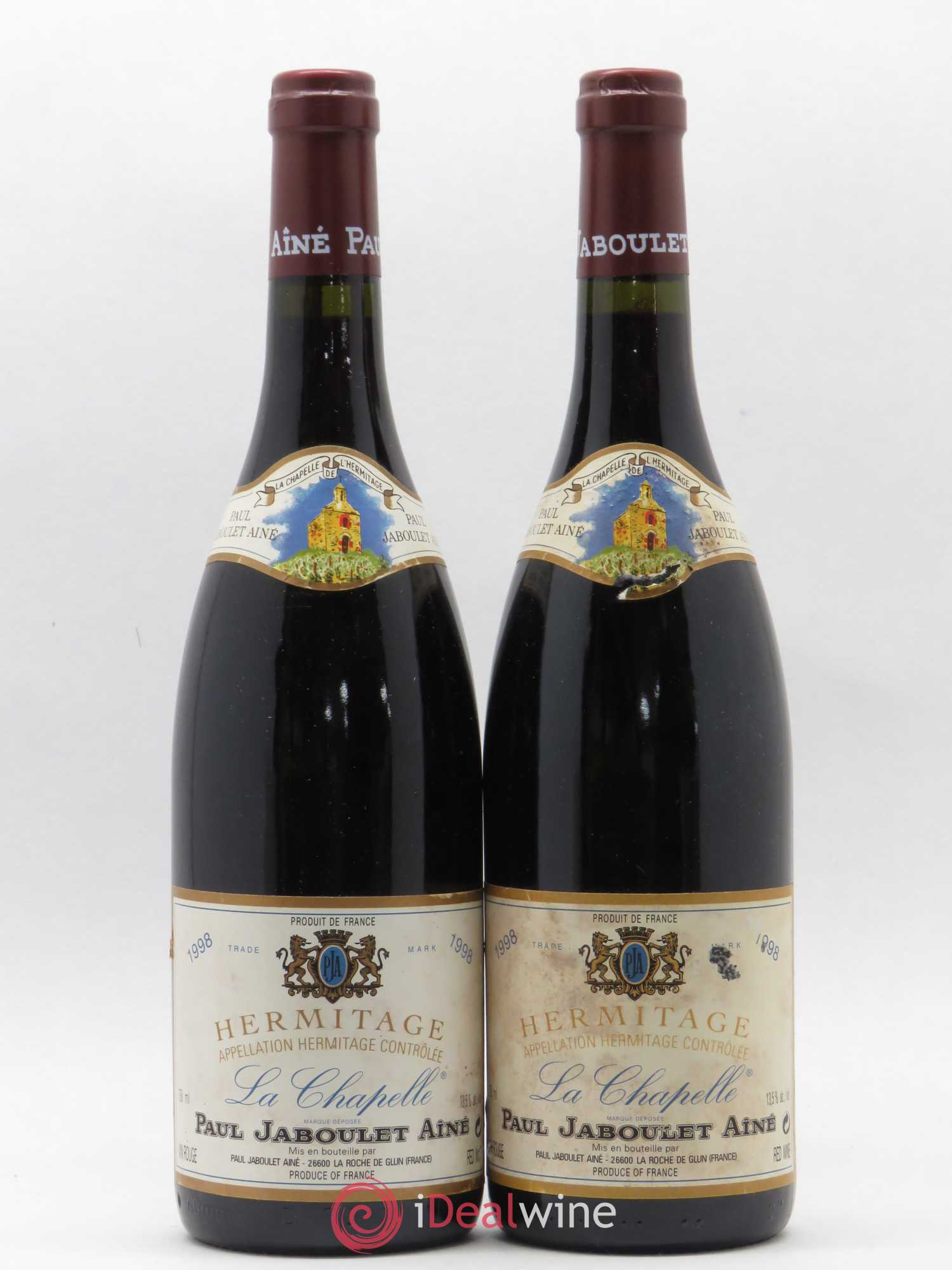 Hermitage La Chapelle Paul Jaboulet Ainé 1998 - Lot de 2 bouteilles - 0