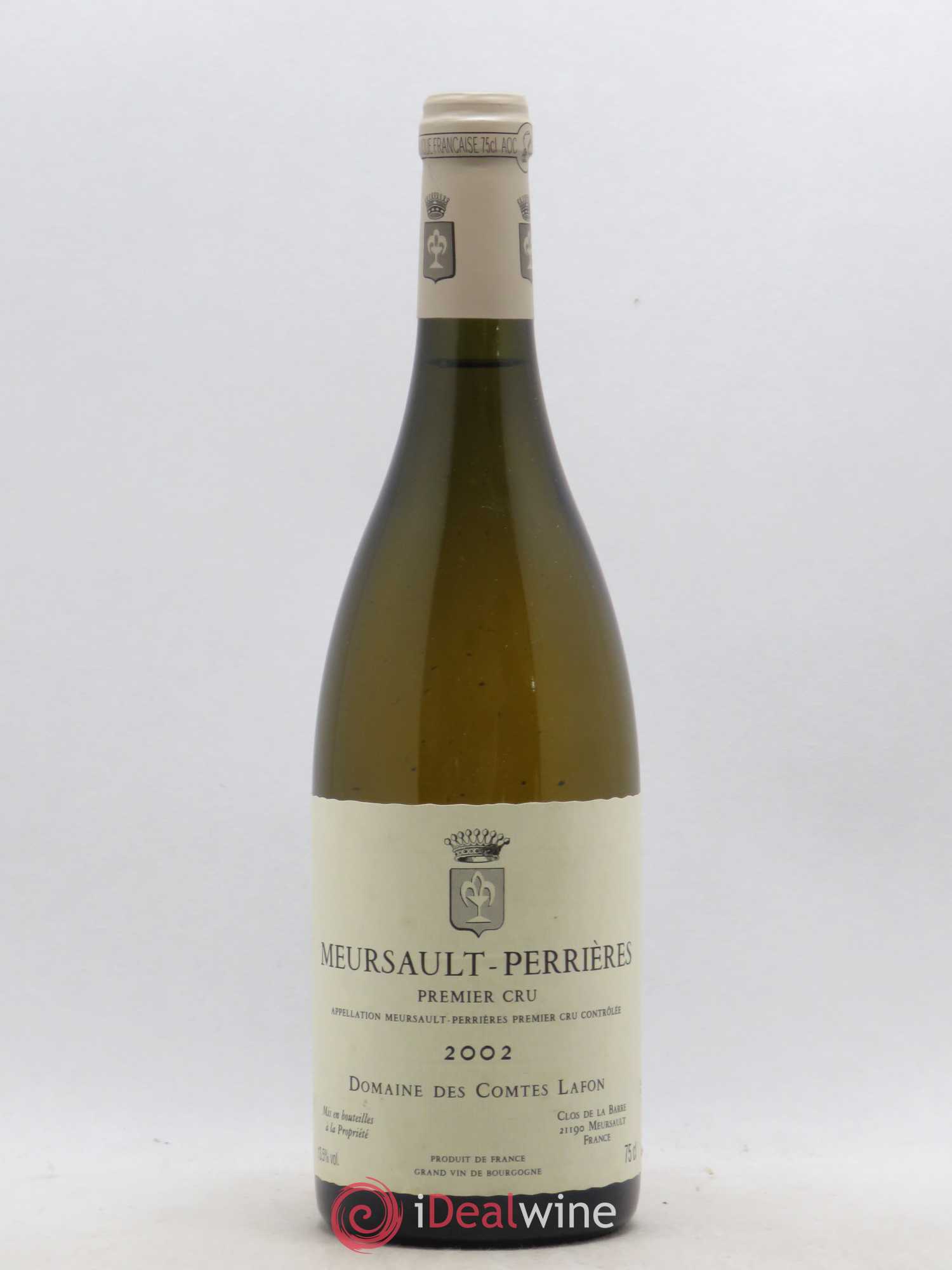 Meursault 1er Cru Perrières Comtes Lafon (Domaine des) 2002 - Lot de 1 bouteille - 0