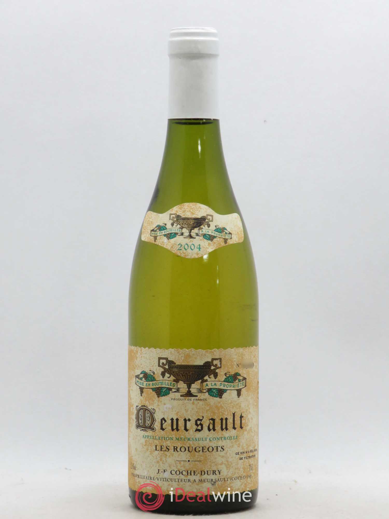 Meursault Les Rougeots Coche Dury (Domaine) 2004 - Lot de 1 bouteille - 0