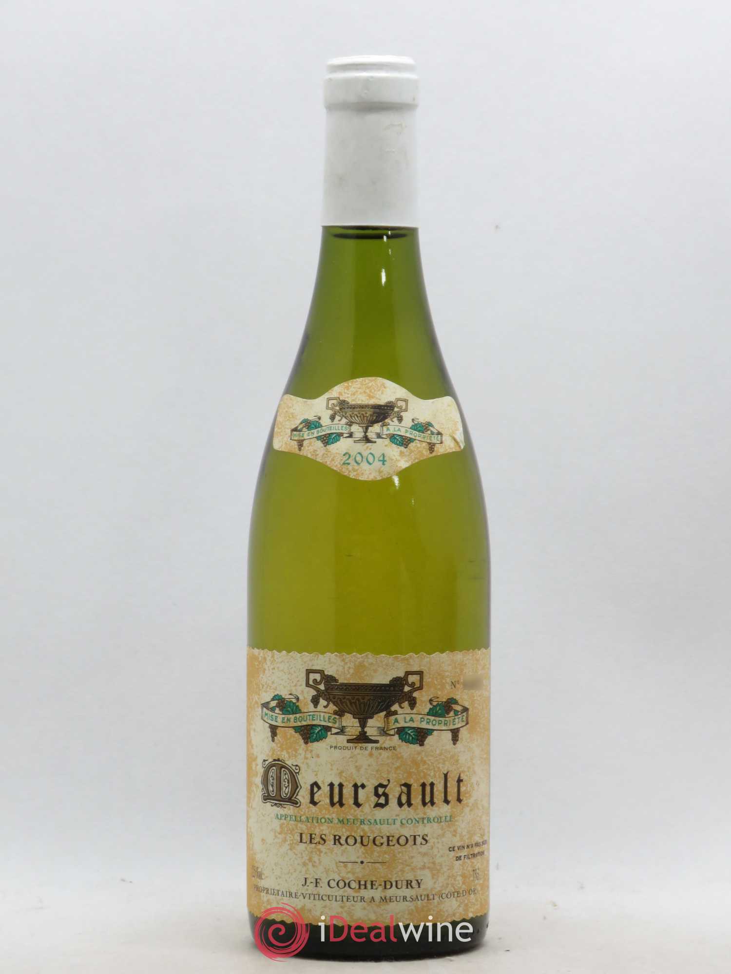 Meursault Les Rougeots Coche Dury (Domaine) 2004 - Lot de 1 bouteille - 0
