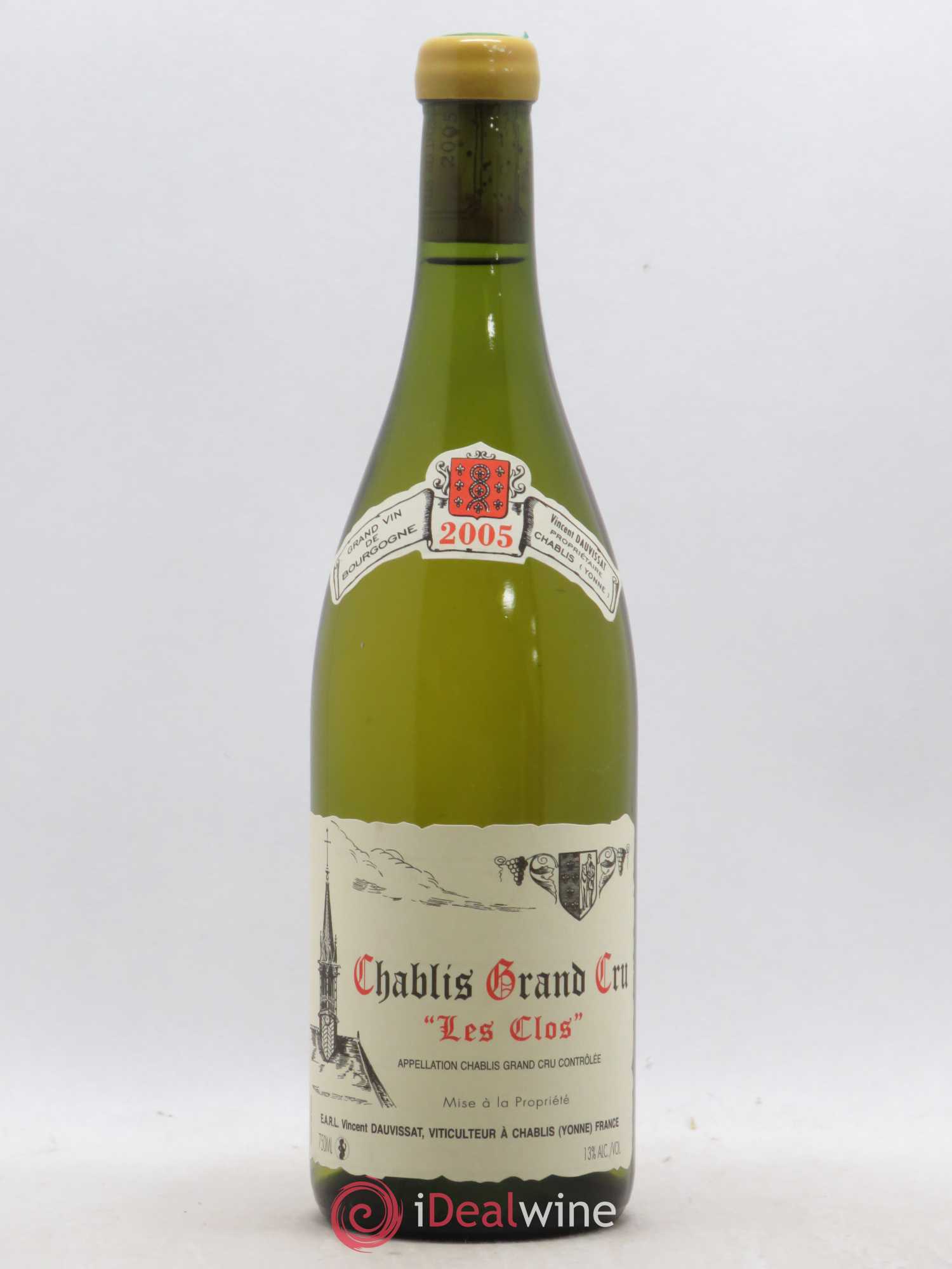 Chablis Grand Cru Les Clos Vincent Dauvissat (Domaine) 2005 - Lot de 1 bouteille - 0