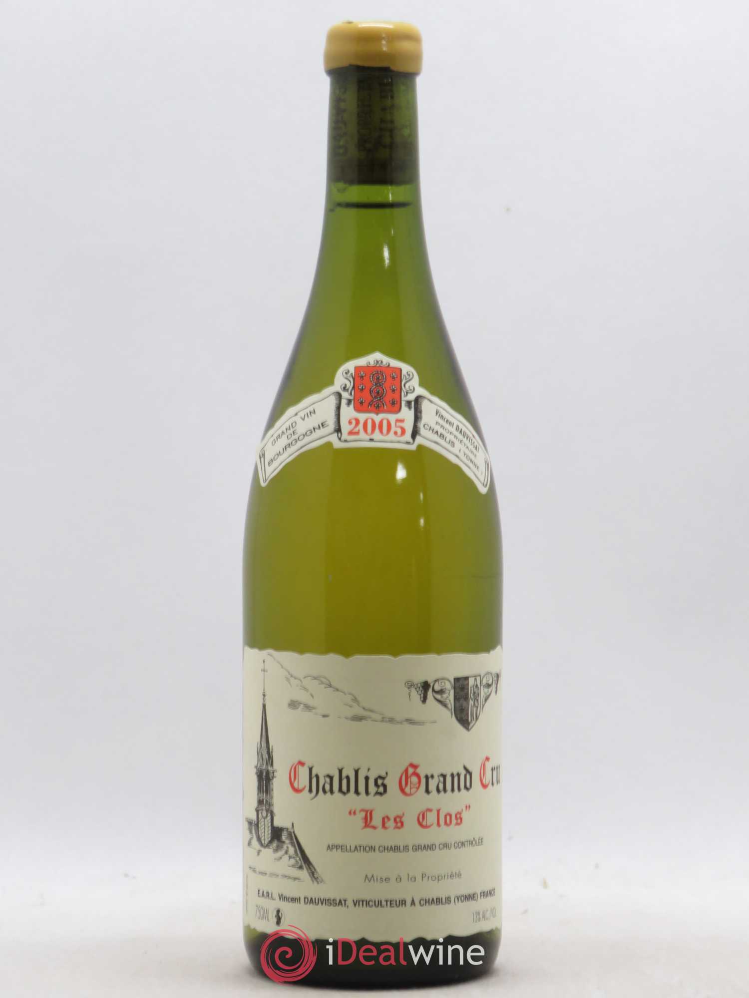 Chablis Grand Cru Les Clos Vincent Dauvissat (Domaine) 2005 - Lot de 1 bouteille - 0