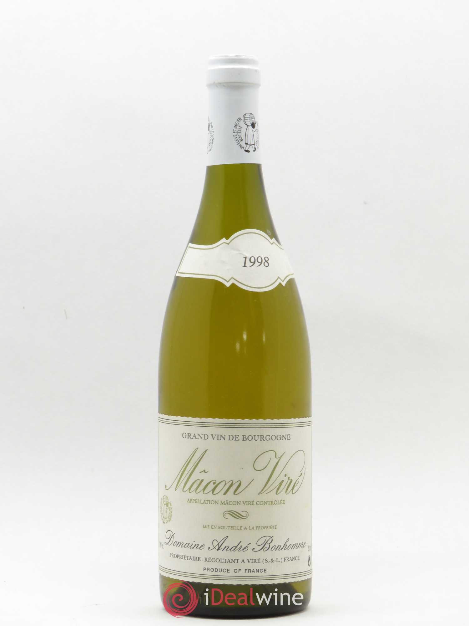 Mâcon Viré André Bonhomme 1998 - Posten von 1 Flasche - 0