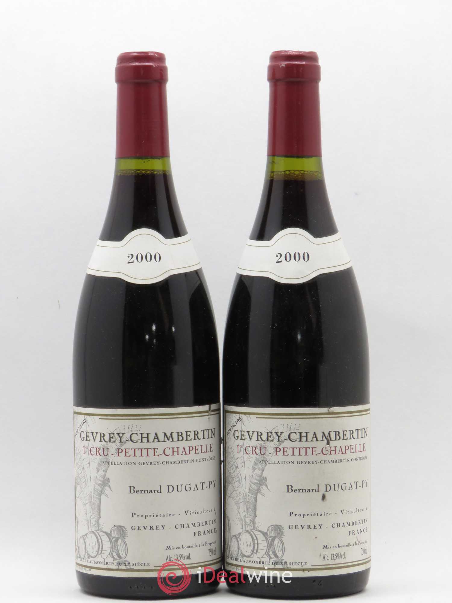 Gevrey-Chambertin 1er Cru Petite Chapelle Vieilles Vignes Dugat-Py 2000 - Lot de 2 bouteilles - 0