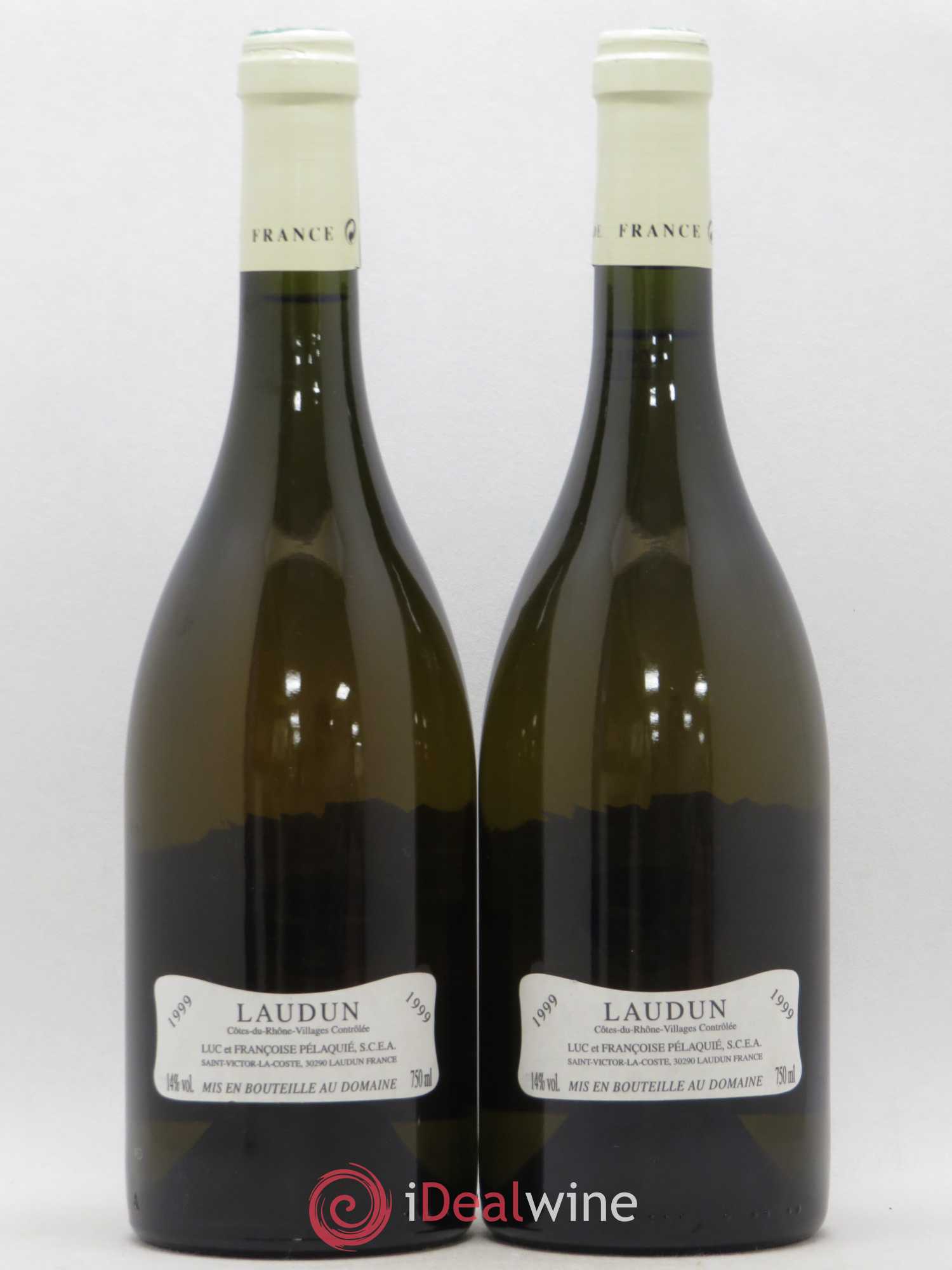 Côtes-du-Rhône Le Prestige Vitis Flora Domaine Pélaquié 1999 - Posten von 2 Flaschen - 1