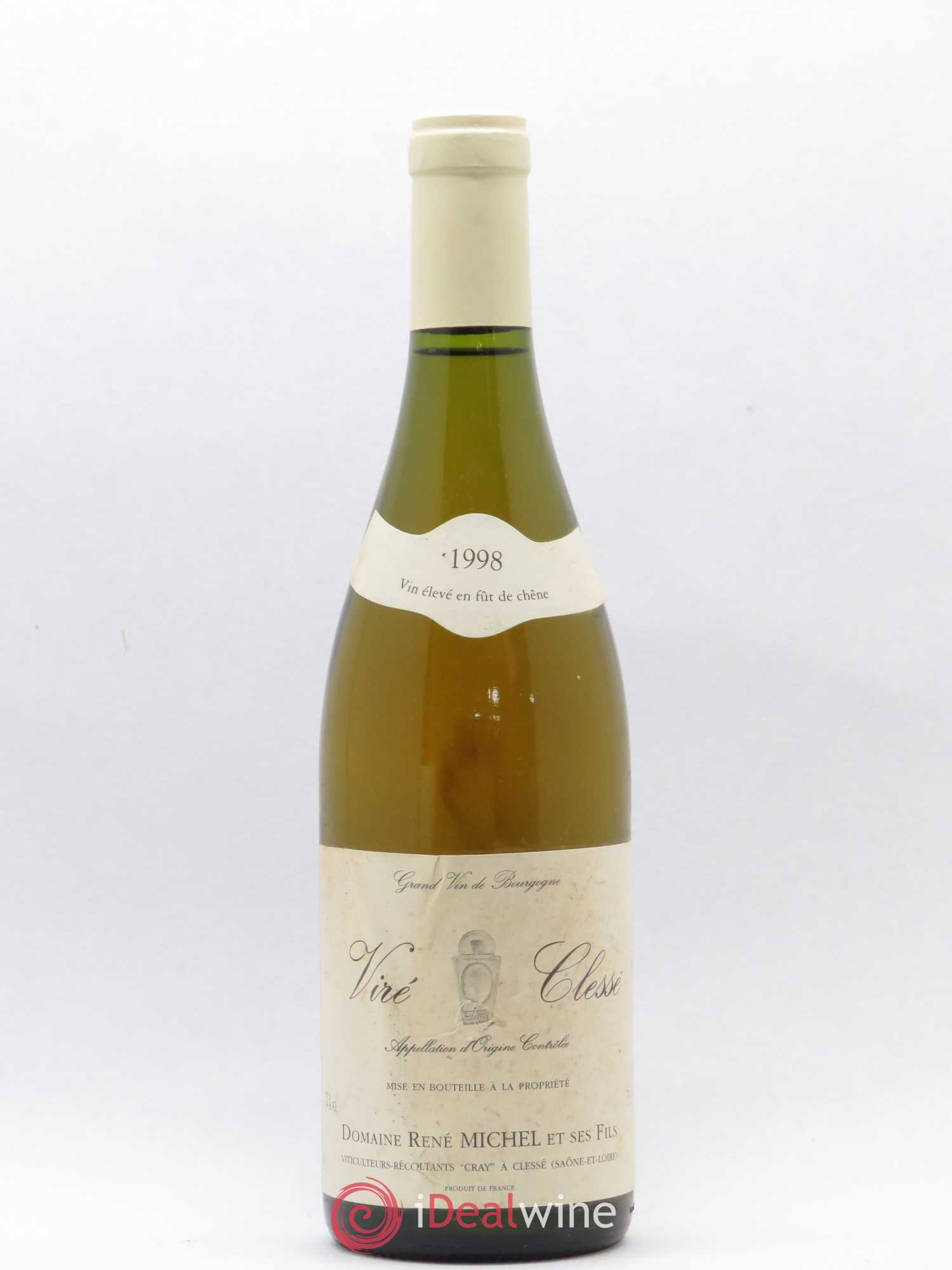 Viré-Clessé Fût de Chêne Domaine René Michel (sans prix de réserve) 1998 - Posten von 1 Flasche - 0