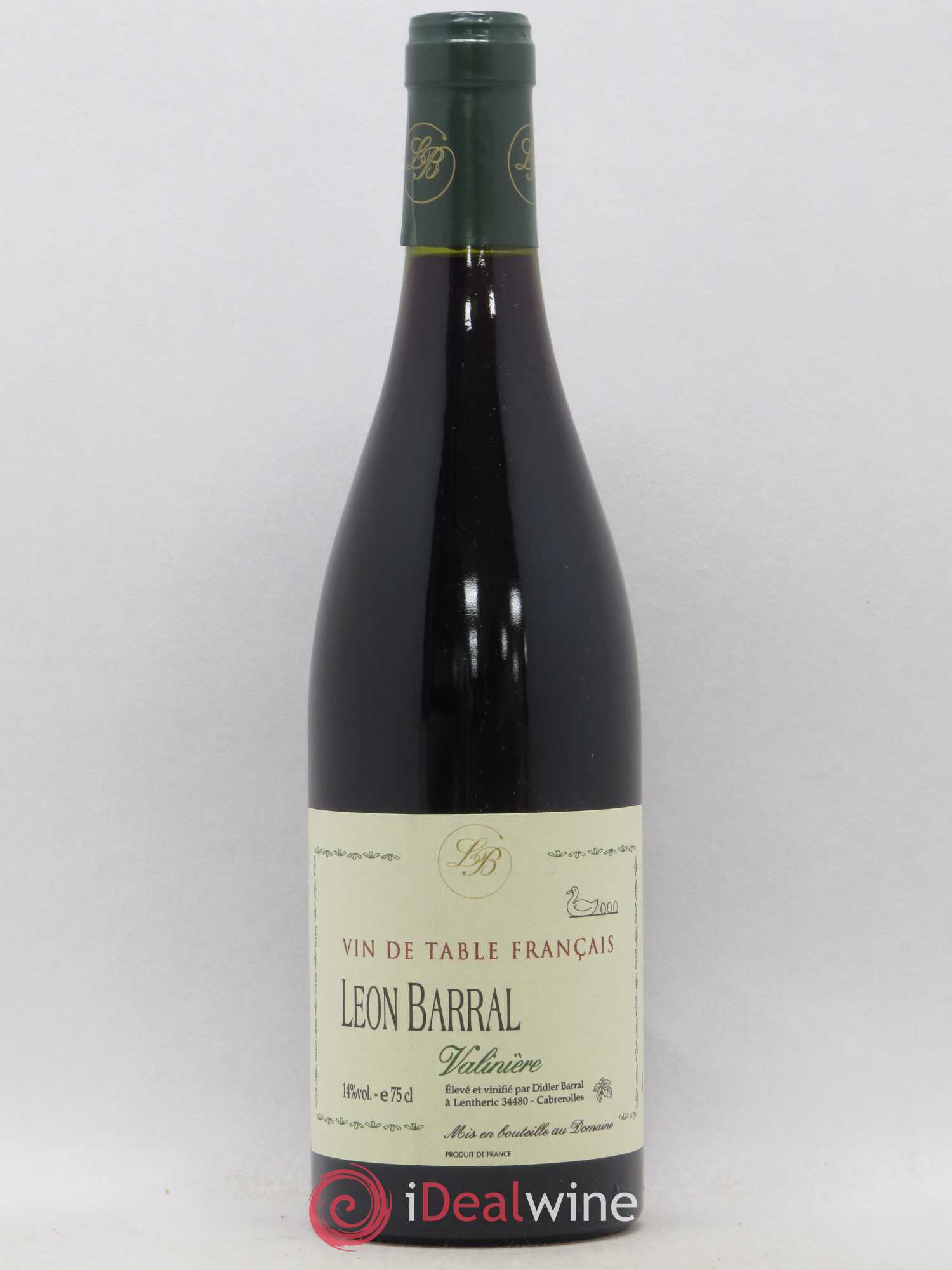 Vin de table français Valinière Léon Barral 2000 - Posten von 1 Flasche - 0