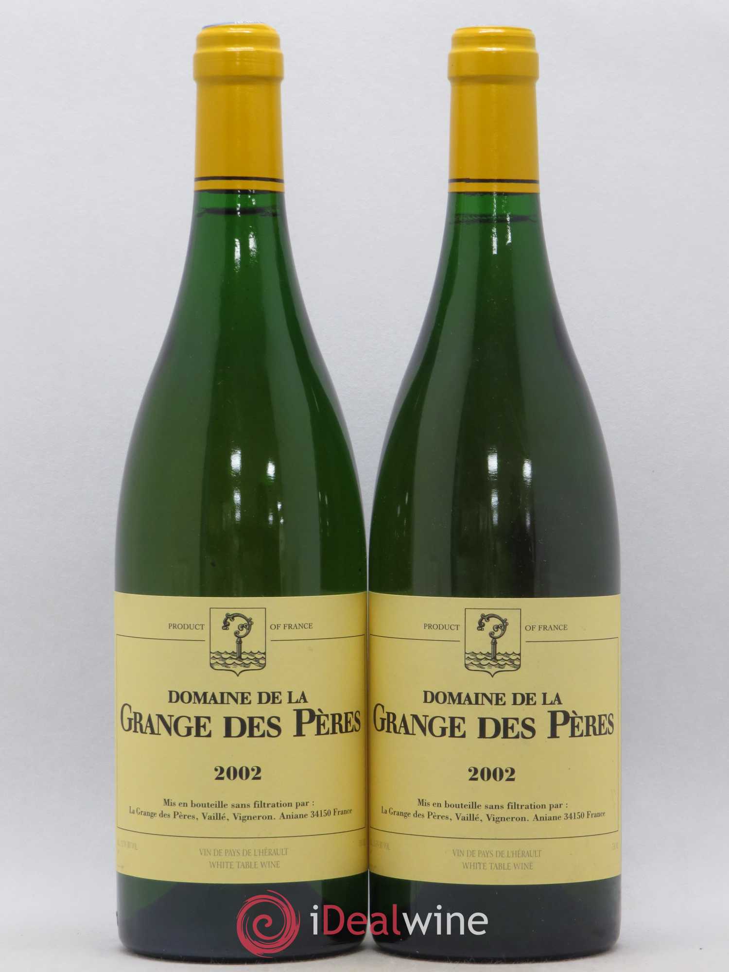Pays d'Hérault Grange des Pères Laurent Vaillé 2002 - Lot de 2 bouteilles - 0
