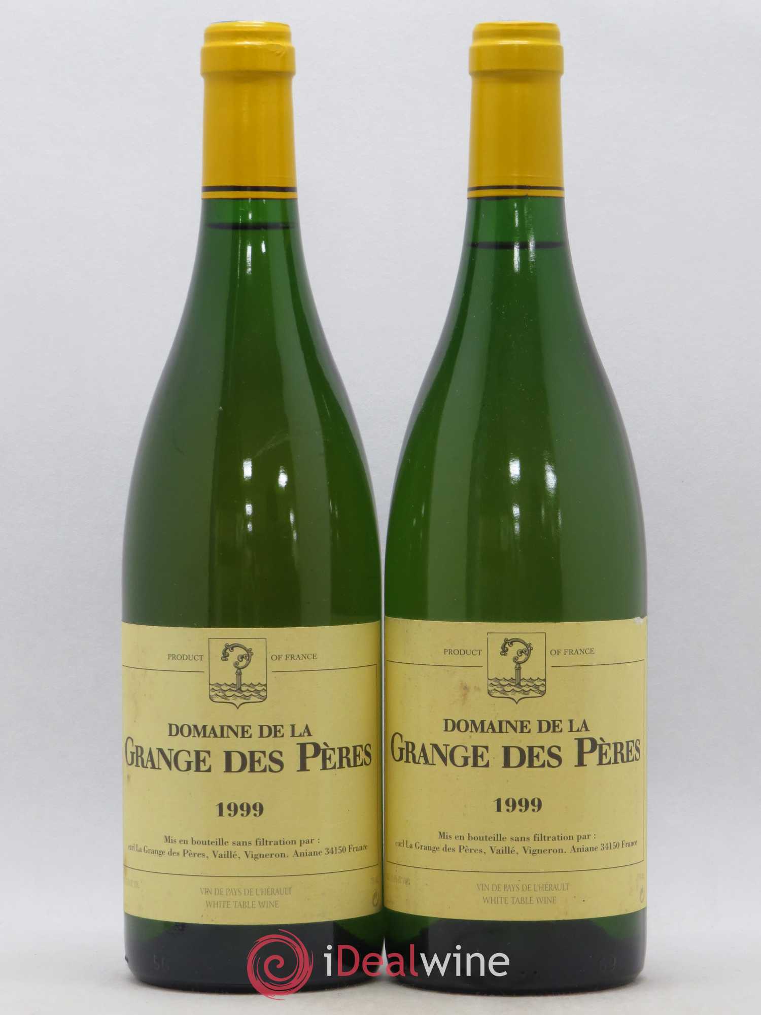 Pays d'Hérault Grange des Pères Laurent Vaillé 1999 - Lot de 2 bouteilles - 0