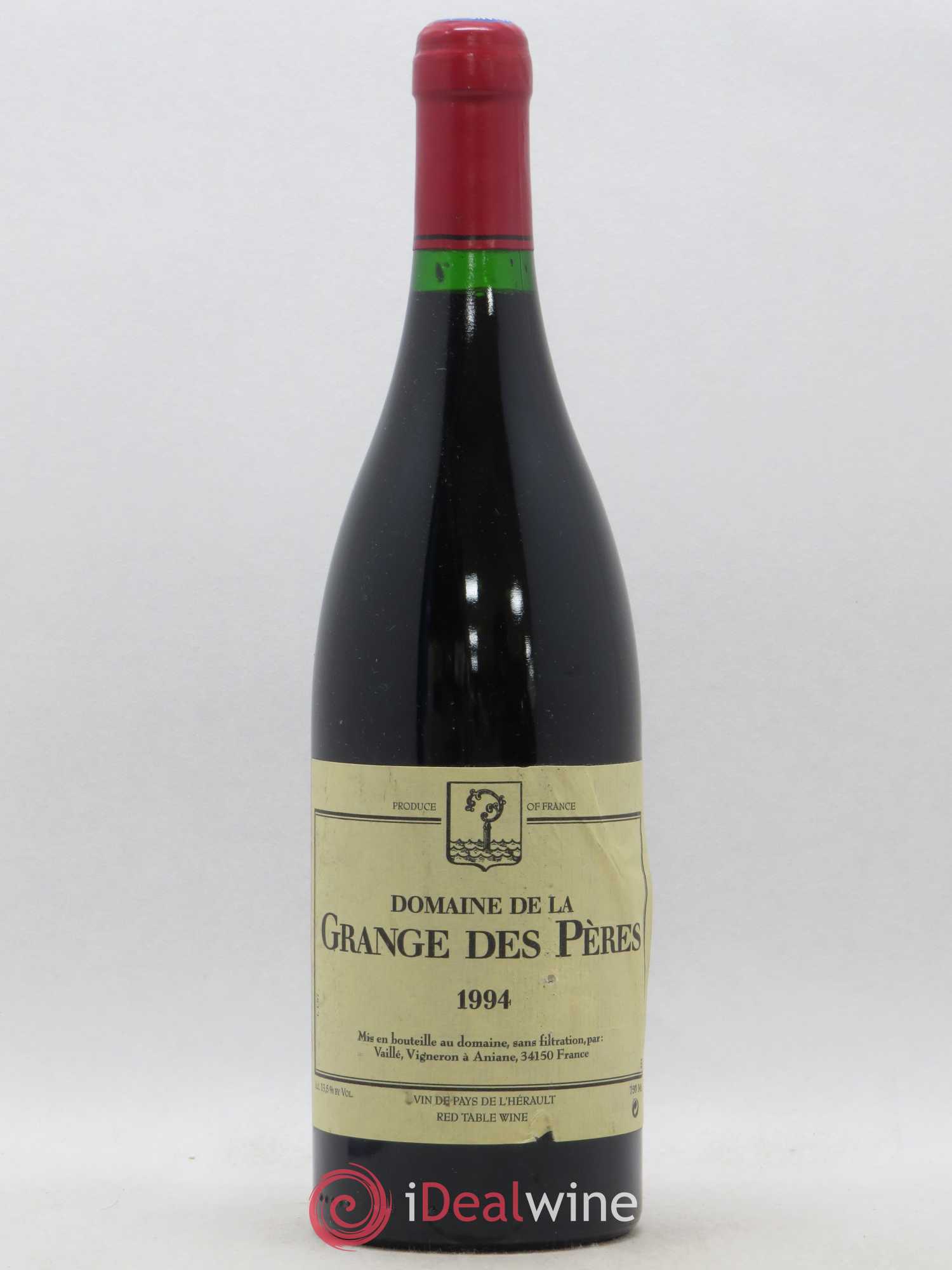 Pays d'Hérault Grange des Pères Laurent Vaillé 1994 - Lot de 1 bouteille - 0