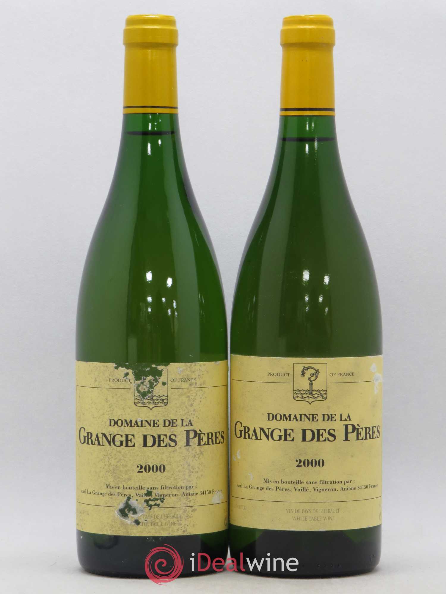 Pays d'Hérault Grange des Pères Laurent Vaillé 2000 - Lot de 2 bouteilles - 0