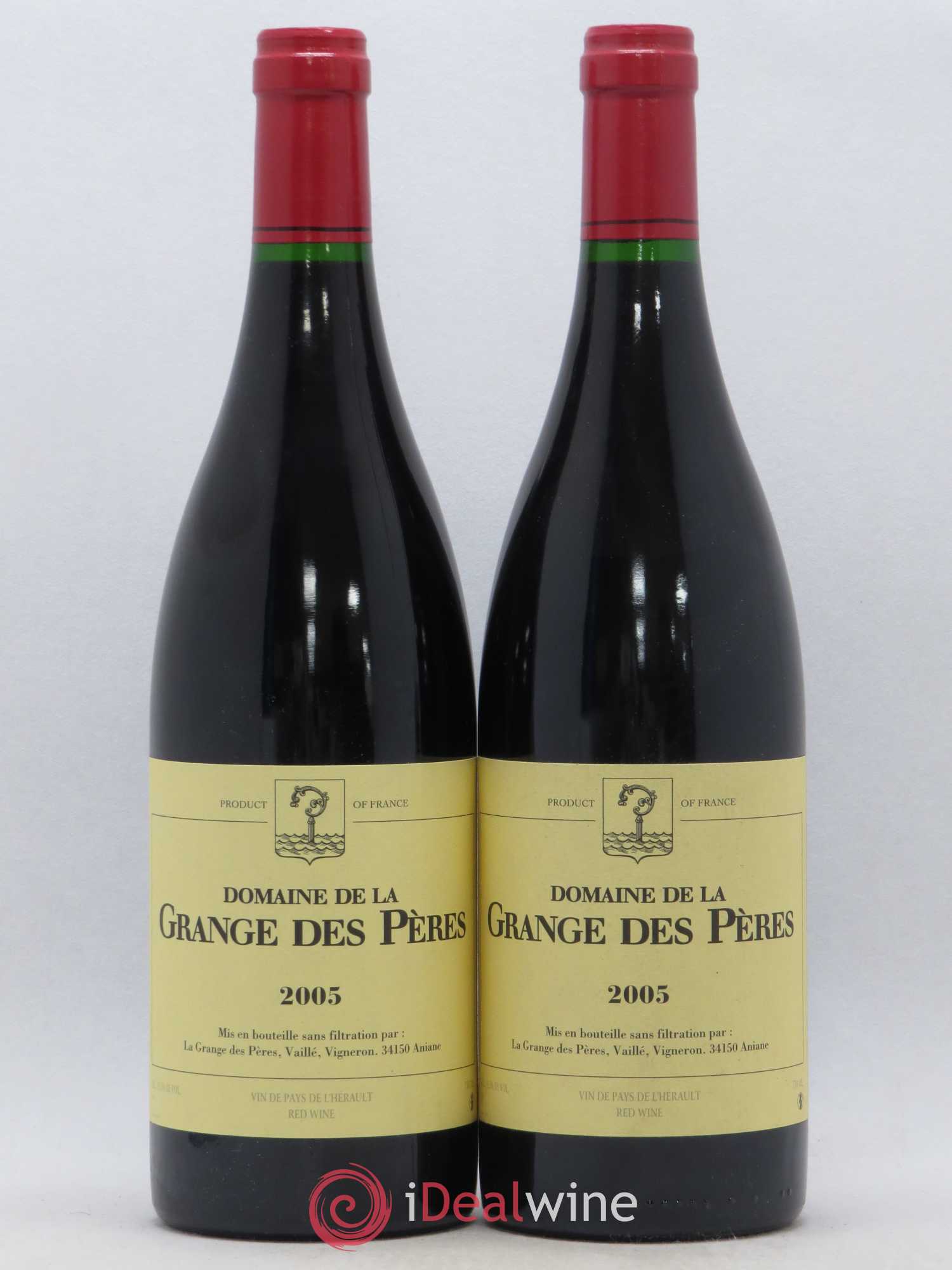 Pays d'Hérault Grange des Pères Laurent Vaillé 2005 - Lot de 2 bouteilles - 0