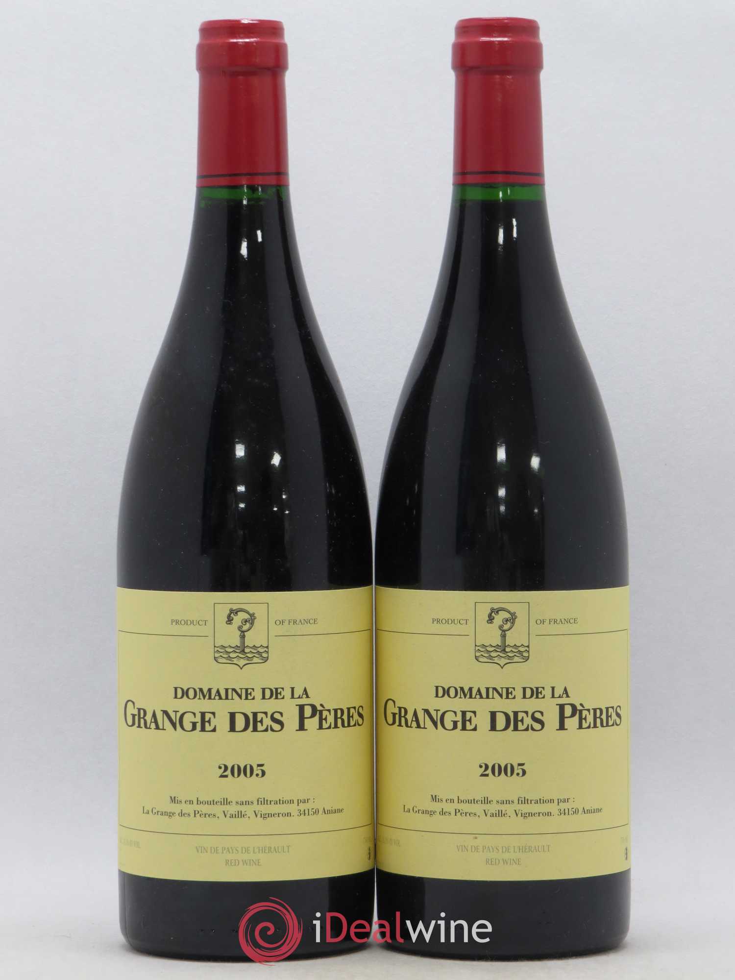 Pays d'Hérault Grange des Pères Laurent Vaillé 2005 - Lot de 2 bouteilles - 0