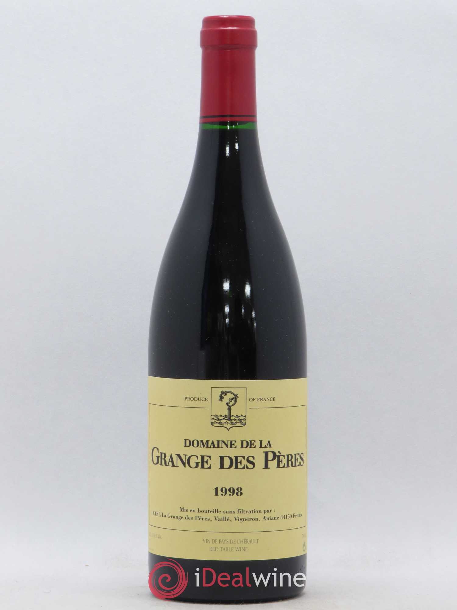 Pays d'Hérault Grange des Pères Laurent Vaillé 1998 - Lot de 1 bouteille - 0