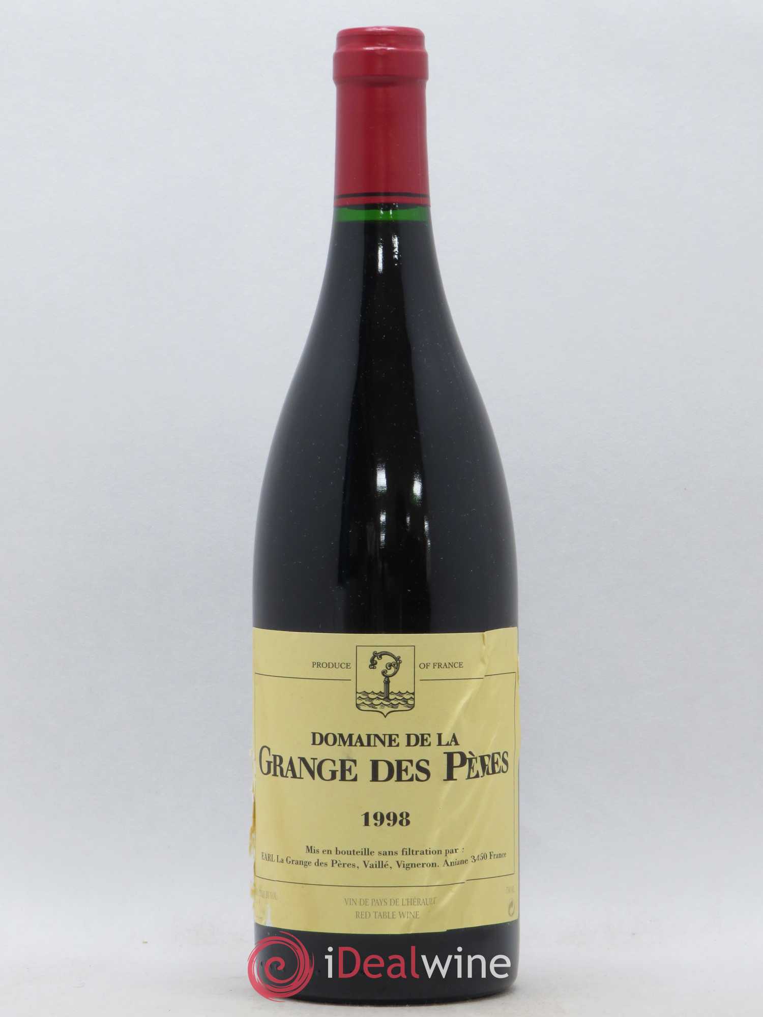 Pays d'Hérault Grange des Pères Laurent Vaillé 1998 - Lot de 1 bouteille - 0