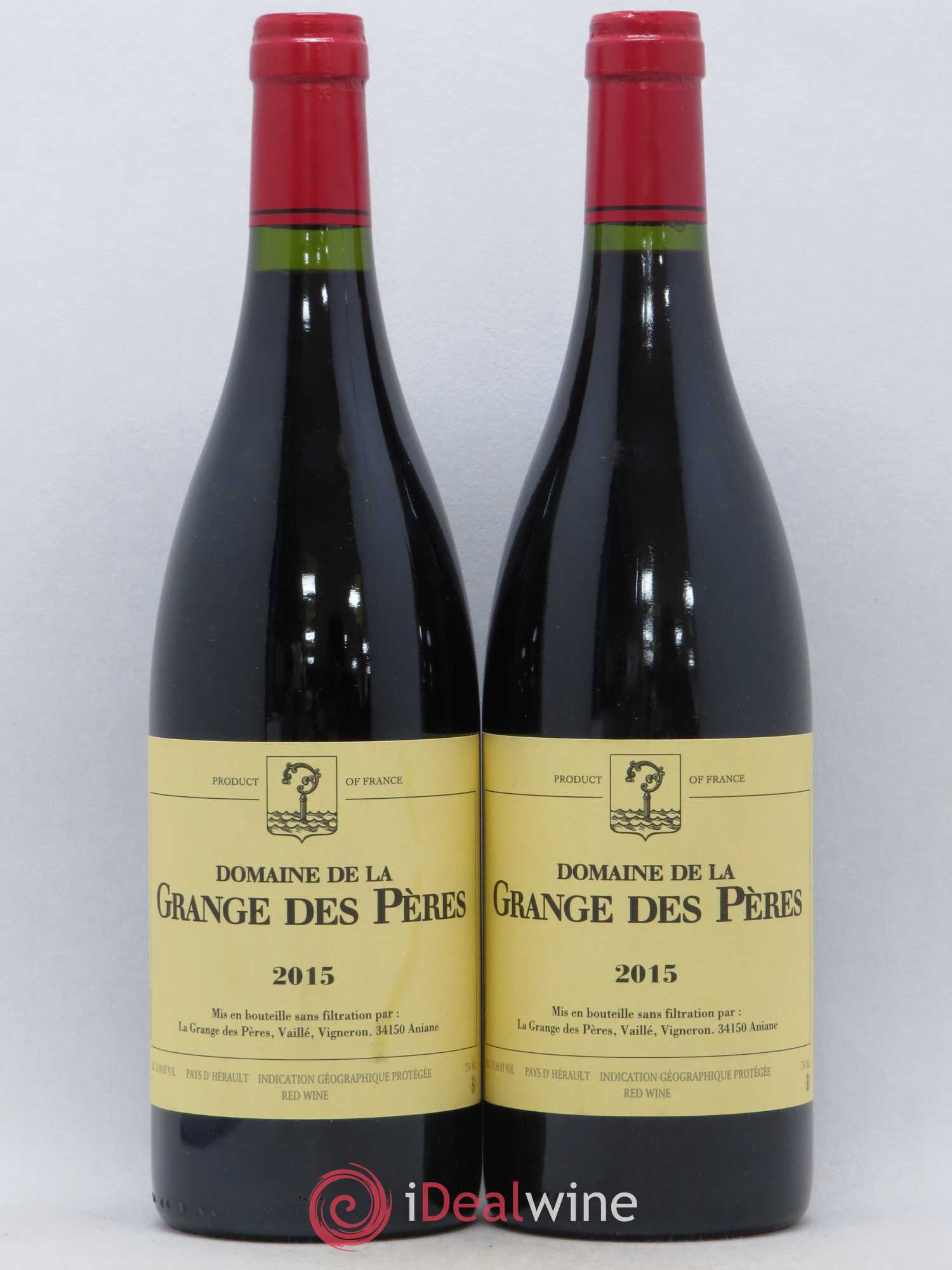 Pays d'Hérault Grange des Pères Laurent Vaillé 2015 - Lot de 2 bouteilles - 0