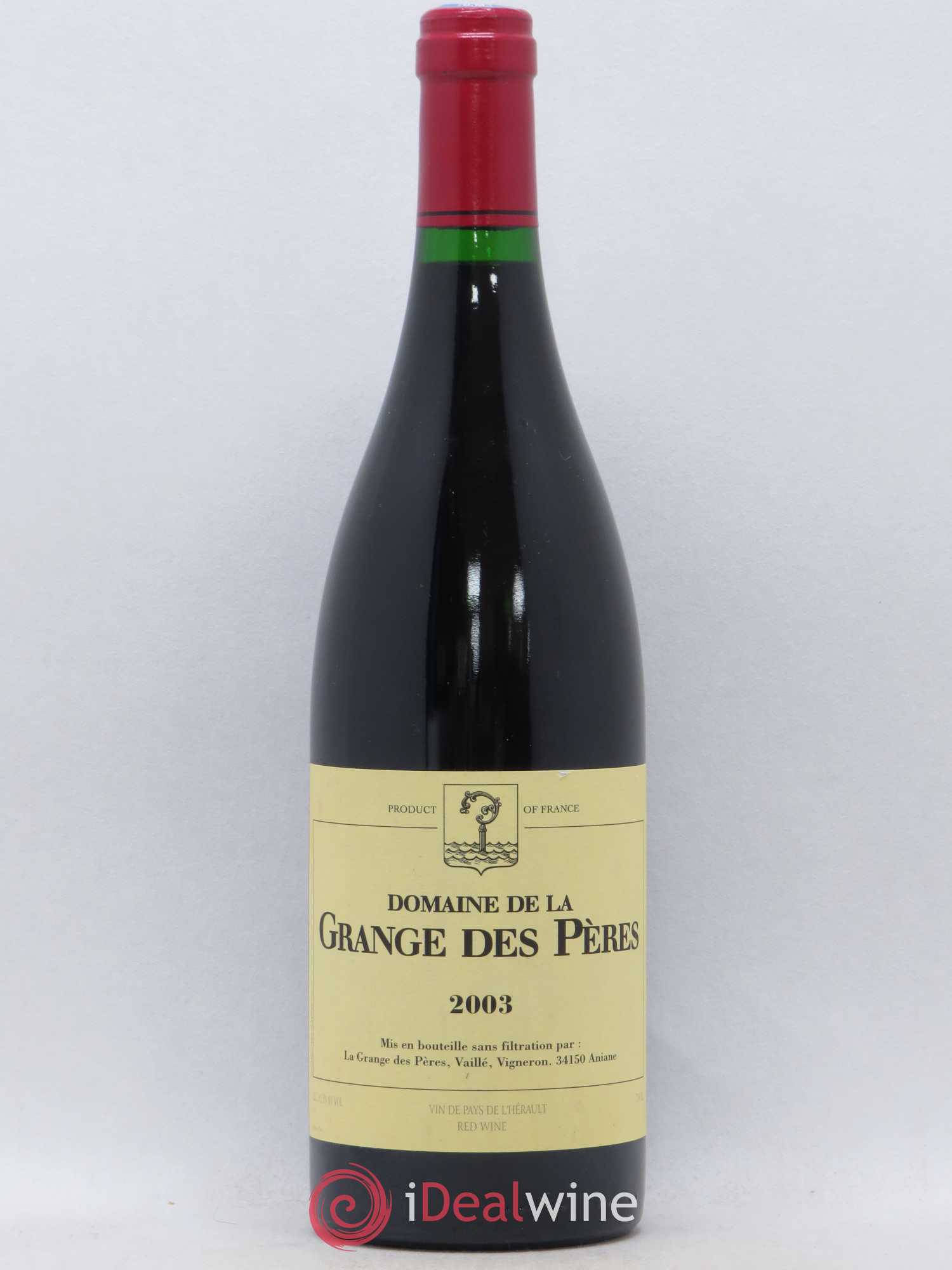 Pays d'Hérault Grange des Pères Laurent Vaillé 2003 - Lot de 1 bouteille - 0