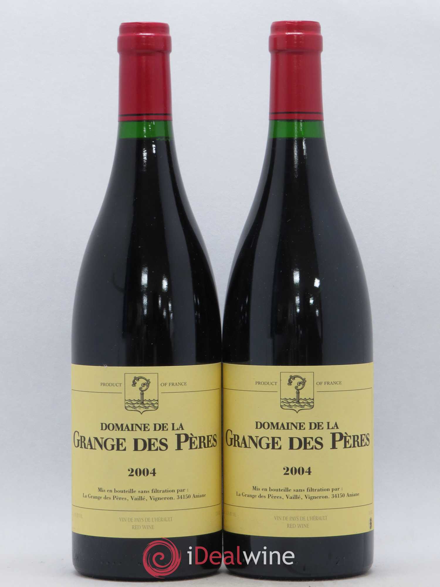 Pays d'Hérault Grange des Pères Laurent Vaillé 2004 - Lot de 2 bouteilles - 0