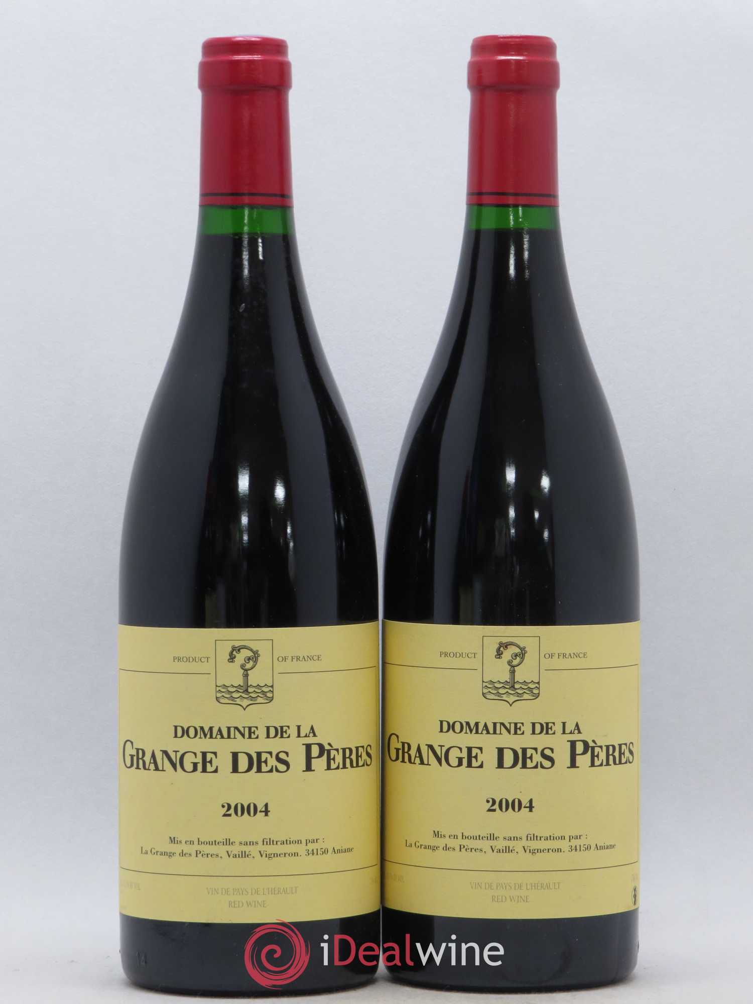 Pays d'Hérault Grange des Pères Laurent Vaillé 2004 - Lot de 2 bouteilles - 0