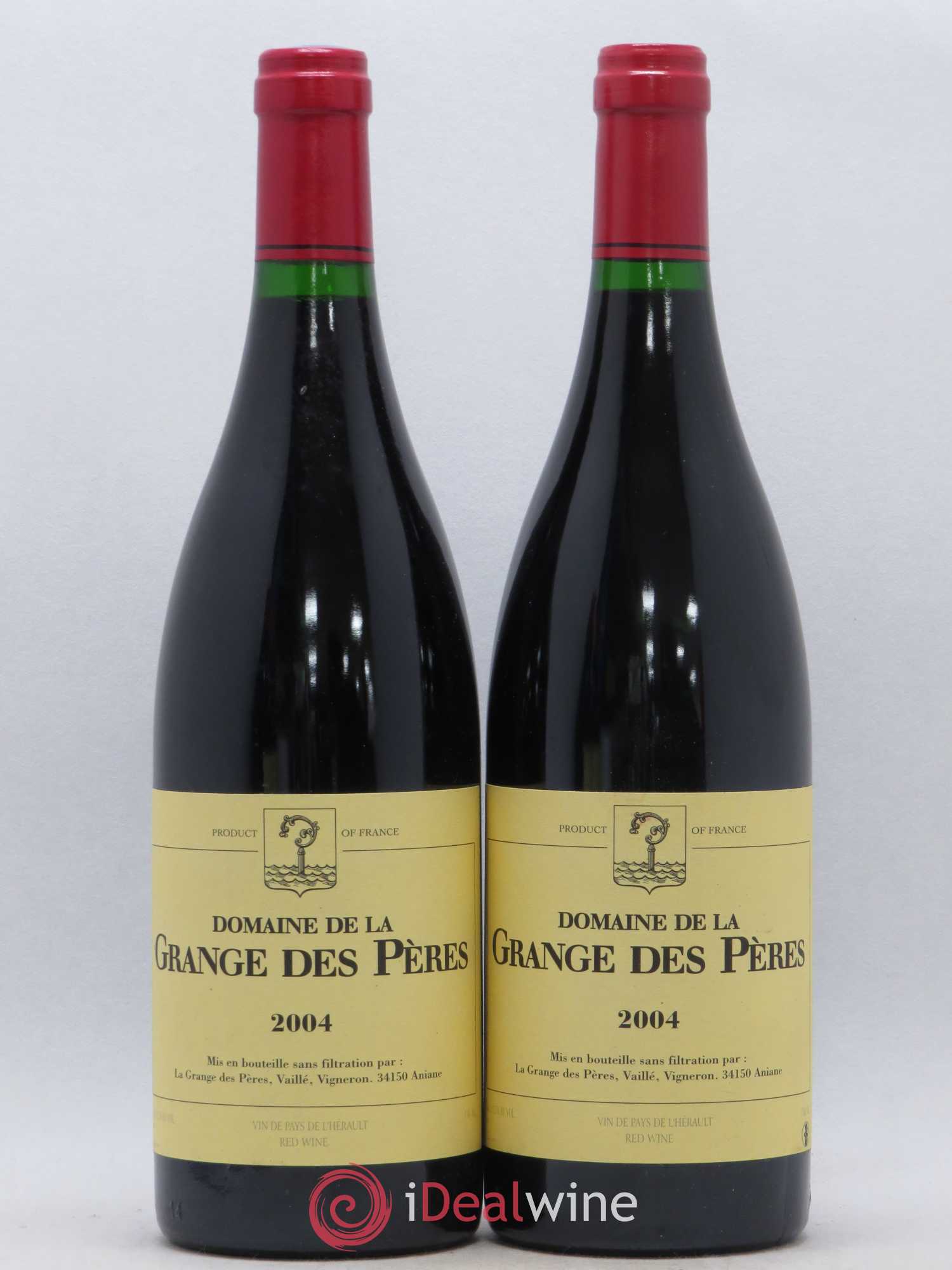 Pays d'Hérault Grange des Pères Laurent Vaillé 2004 - Lot de 2 bouteilles - 0
