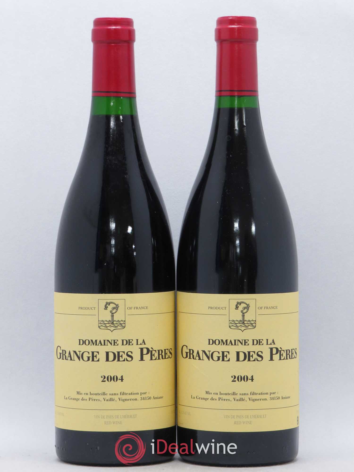 Pays d'Hérault Grange des Pères Laurent Vaillé 2004 - Lot de 2 bouteilles - 0