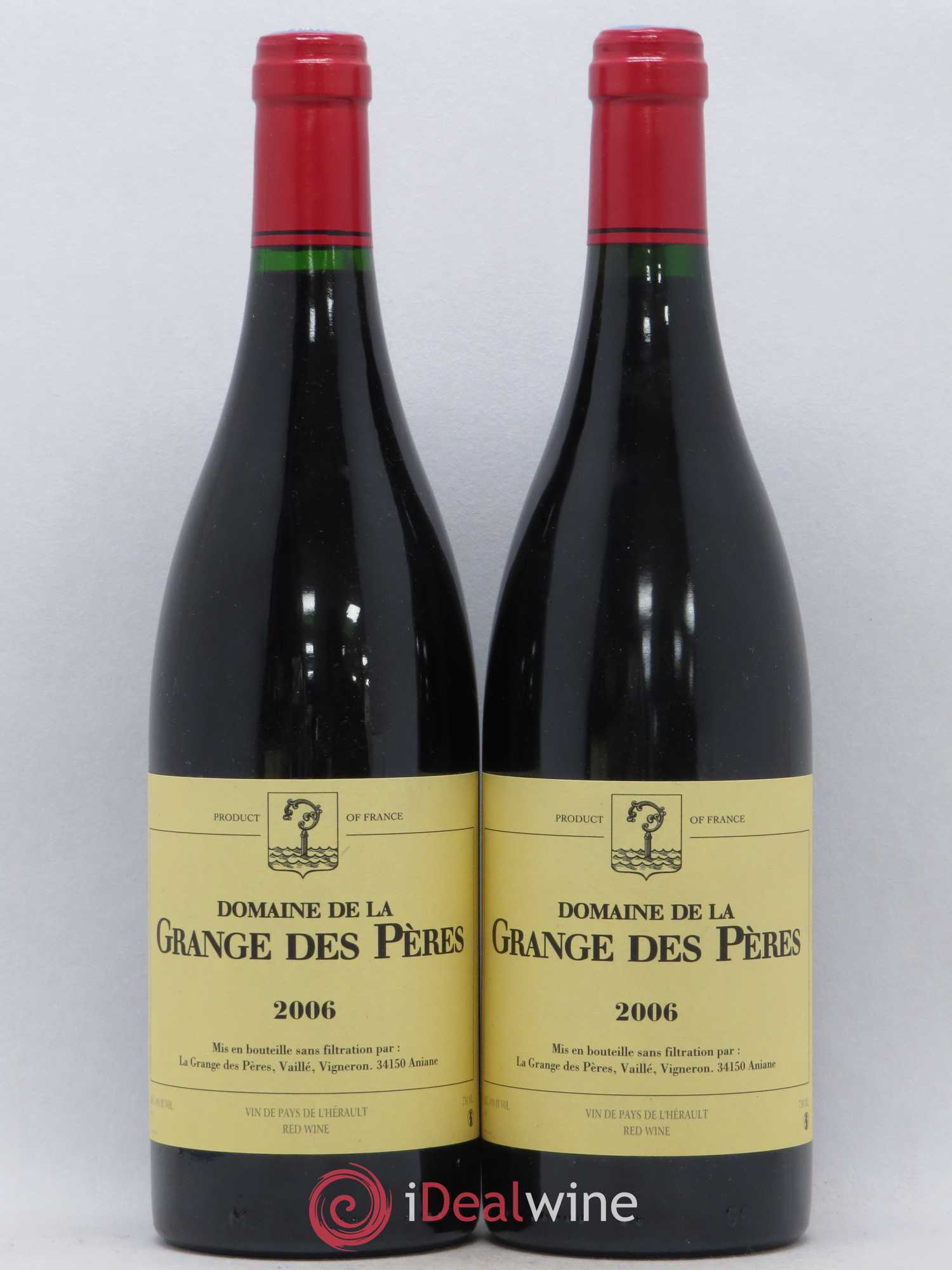 Pays d'Hérault Grange des Pères Laurent Vaillé 2006 - Lot de 2 bouteilles - 0