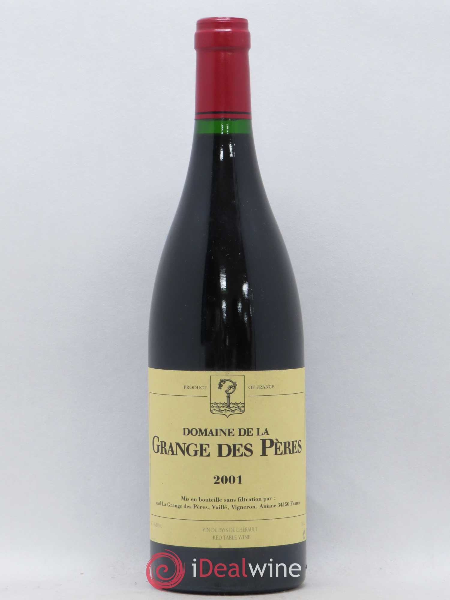 Pays d'Hérault Grange des Pères Laurent Vaillé 2001 - Lot de 1 bouteille - 0
