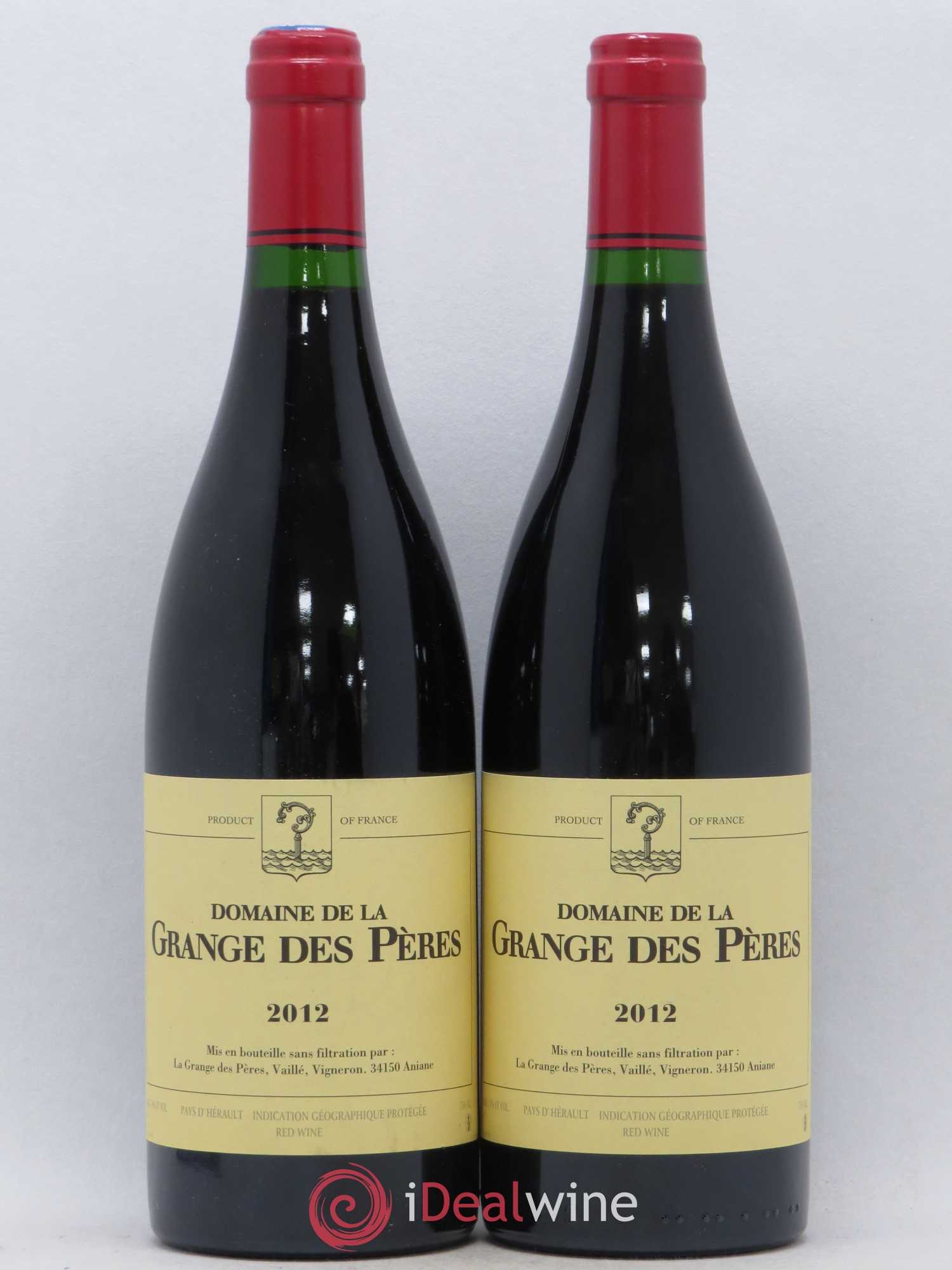 Pays d'Hérault Grange des Pères Laurent Vaillé 2012 - Lot de 2 bouteilles - 0