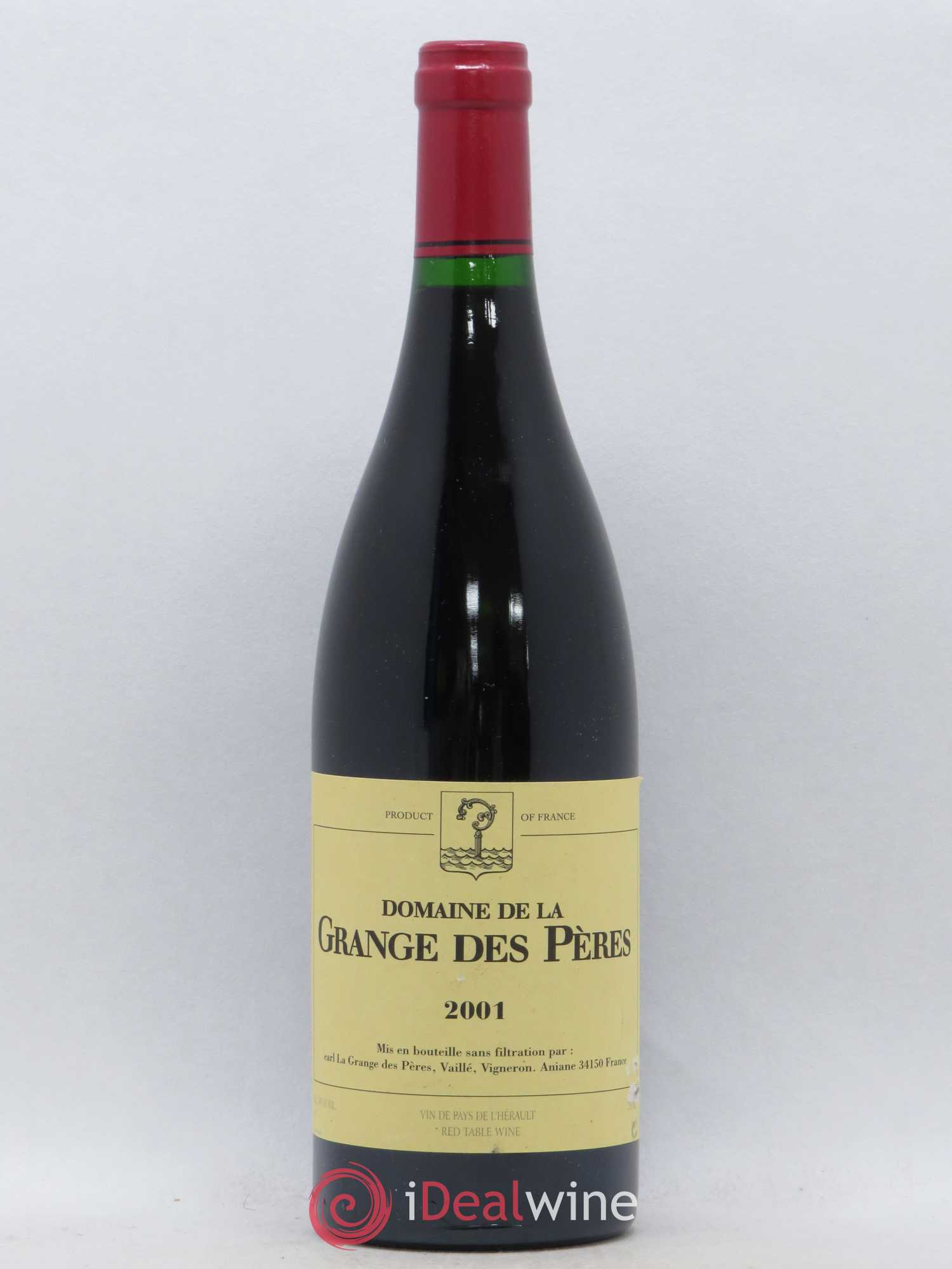 Pays d'Hérault Grange des Pères Laurent Vaillé 2001 - Lot de 1 bouteille - 0