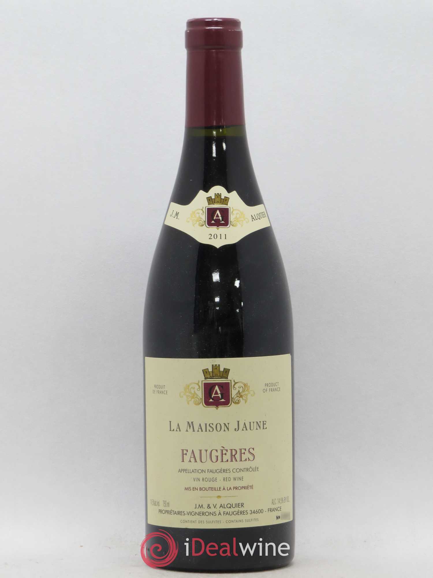 Faugères La Maison Jaune Jean-Michel Alquier 2011 - Lot de 1 bouteille - 0