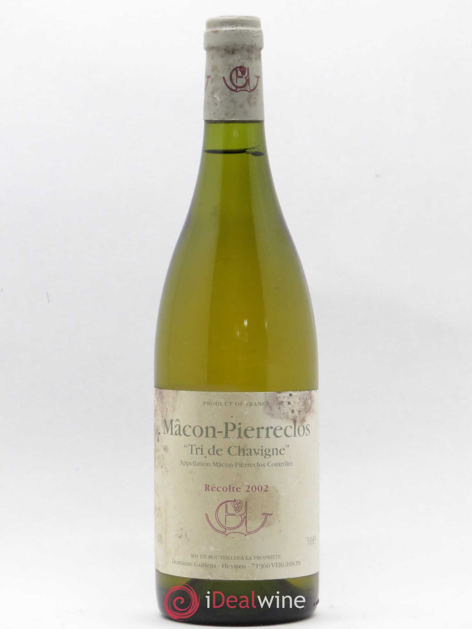 Mâcon-Pierreclos Tri de Chavigne Guffens-Heynen 2002 - Posten von 1 Flasche - 0