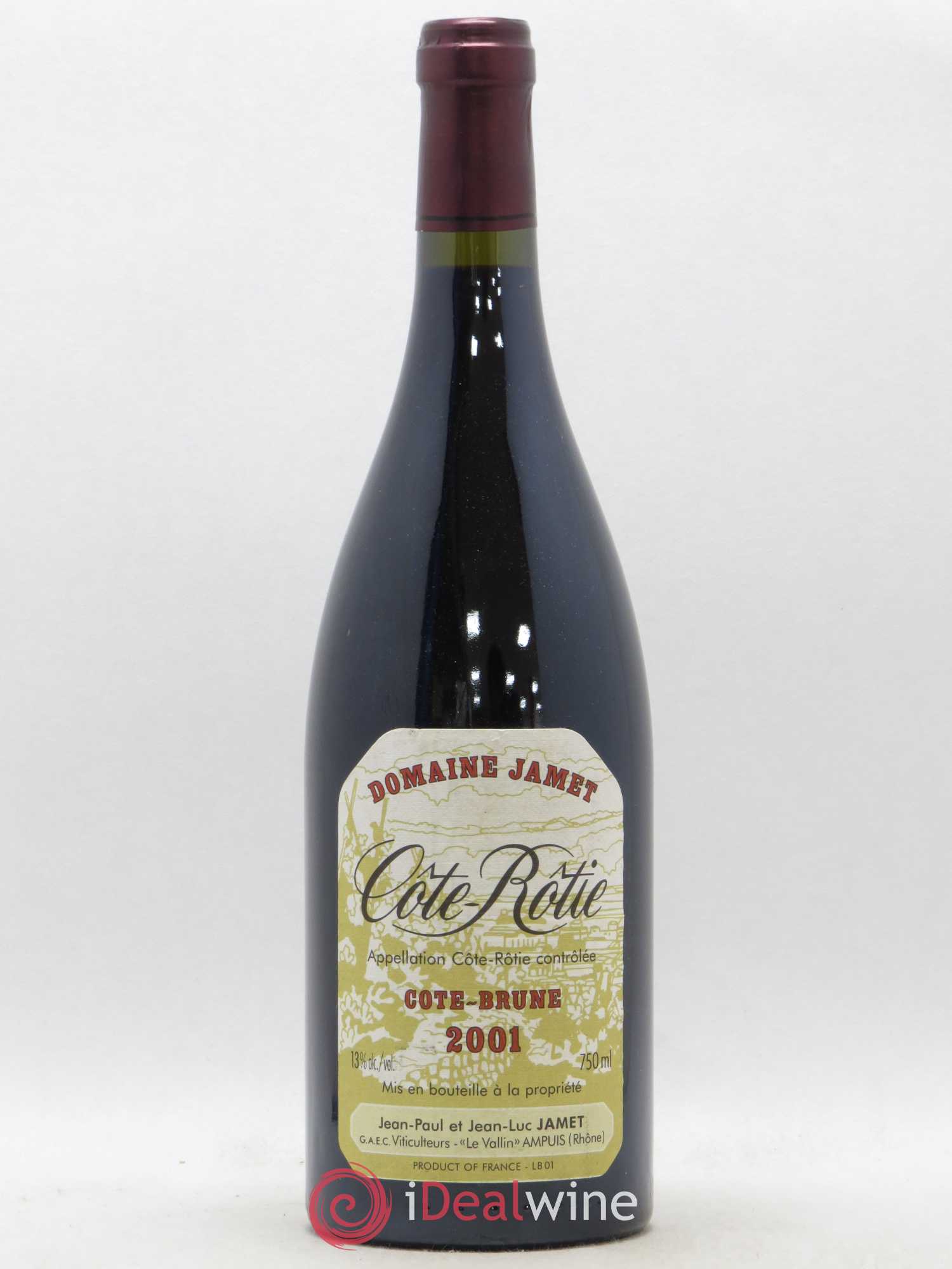 Côte-Rôtie Côte Brune Jamet (Domaine) 2001 - Lot de 1 bouteille - 0