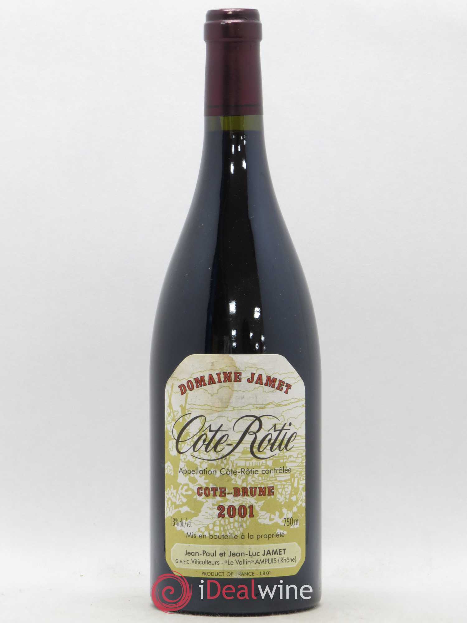 Côte-Rôtie Côte Brune Jamet (Domaine) 2001 - Lot de 1 bouteille - 0
