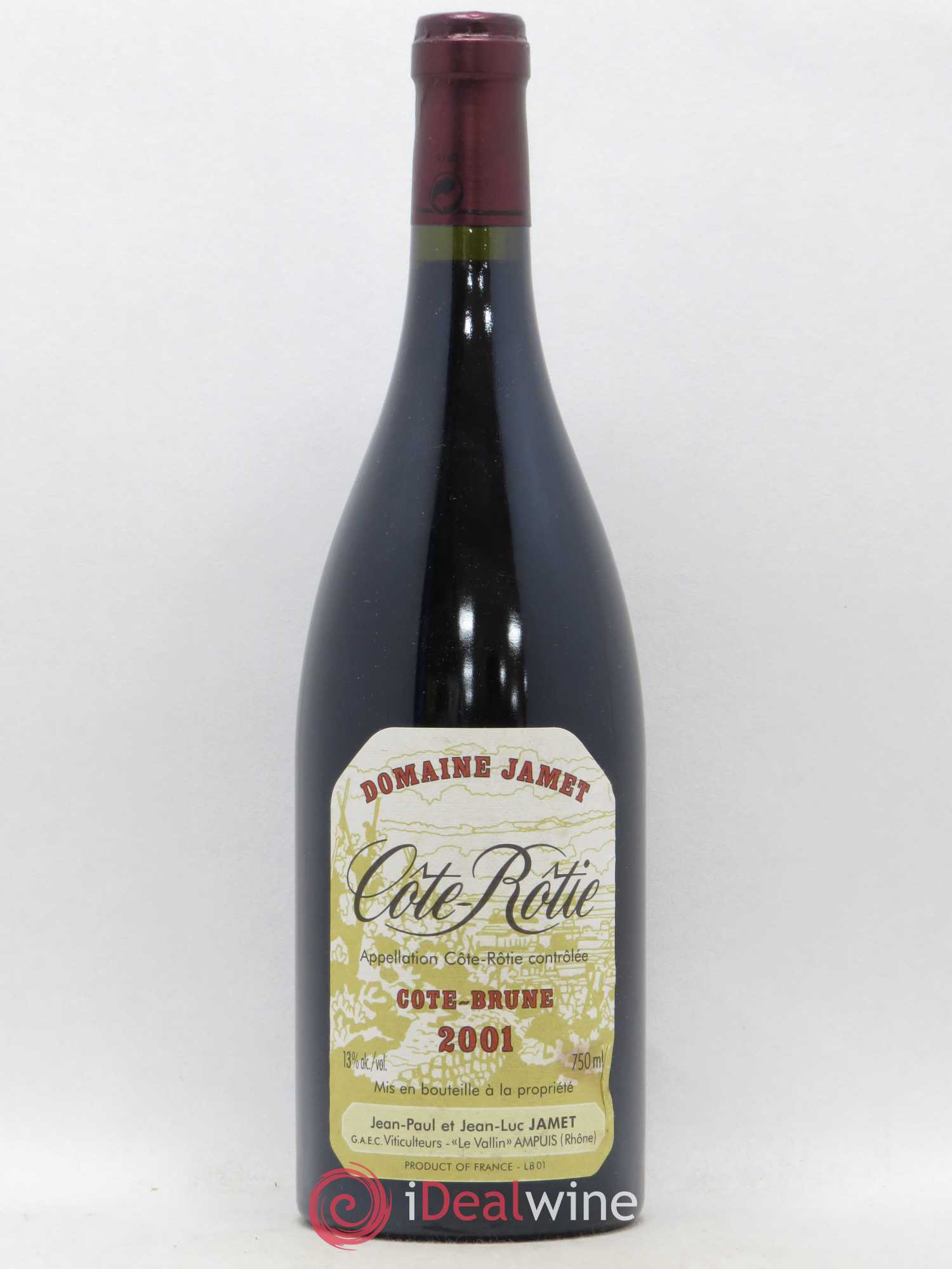 Côte-Rôtie Côte Brune Jamet (Domaine) 2001 - Lot de 1 bouteille - 0
