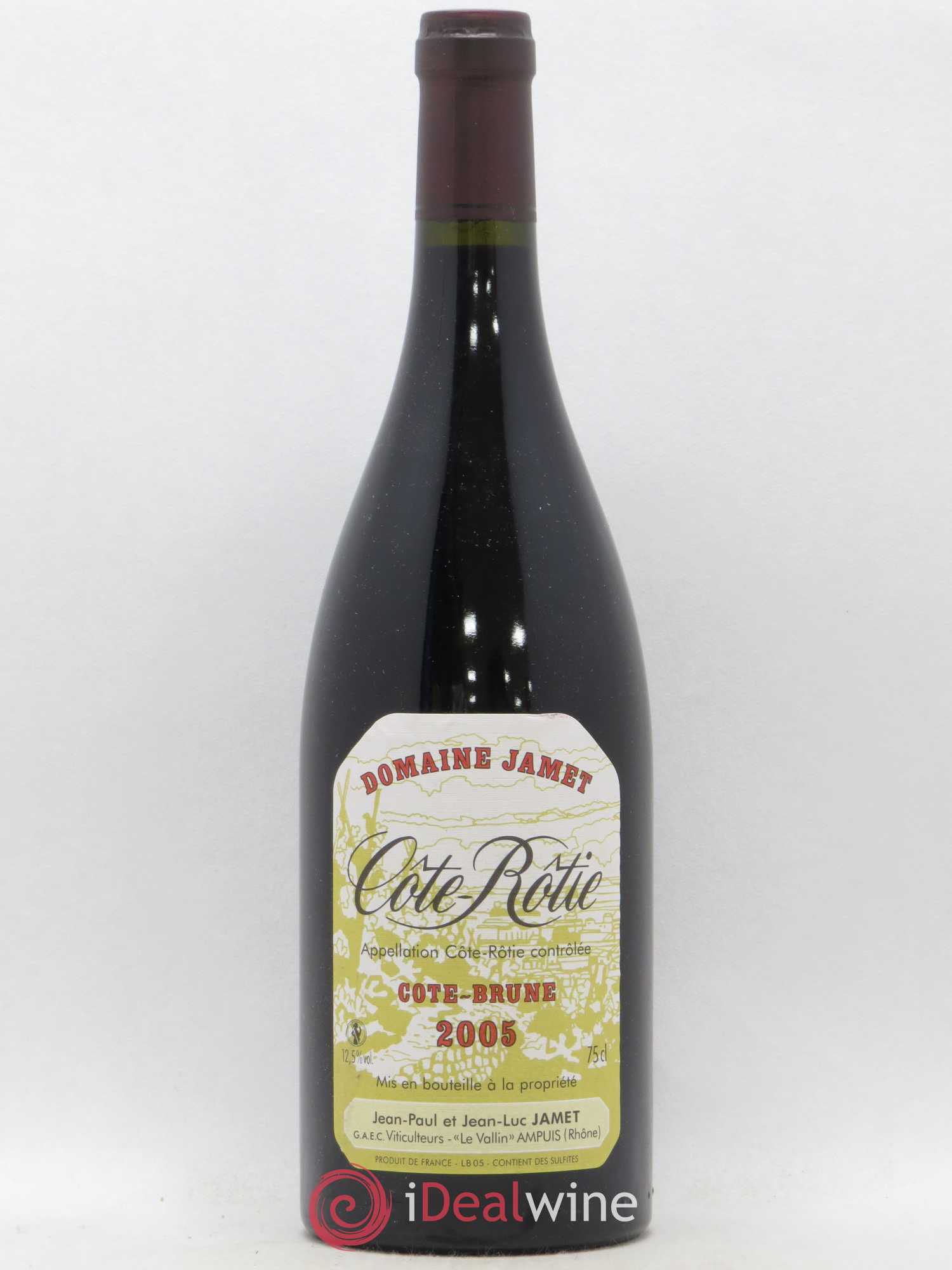 Côte-Rôtie Côte Brune Jamet (Domaine) 2005 - Lot de 1 bouteille - 0